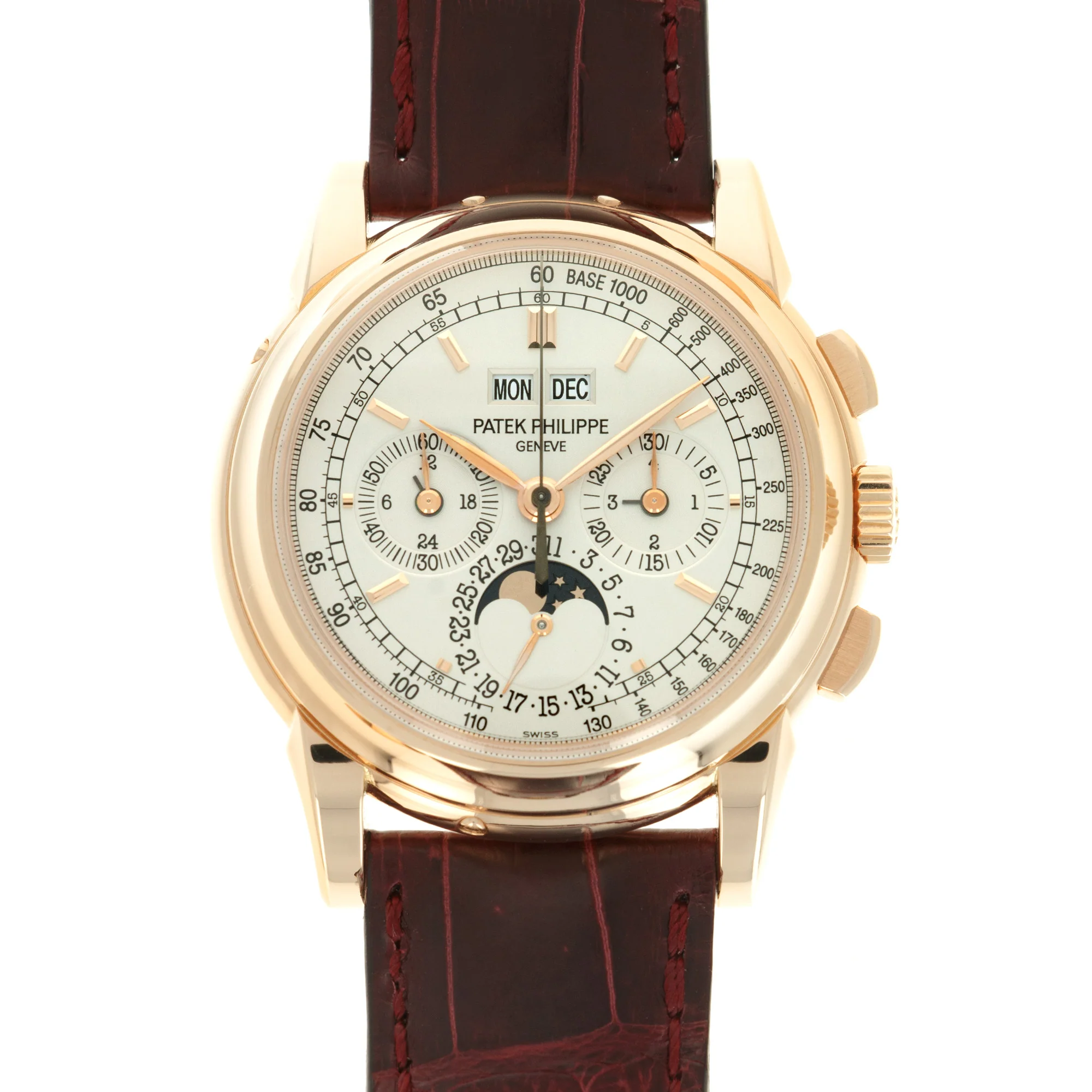 Patek Philippe Rose Gold Perpetual Calendar Chronograph Watch Ref. 5970
