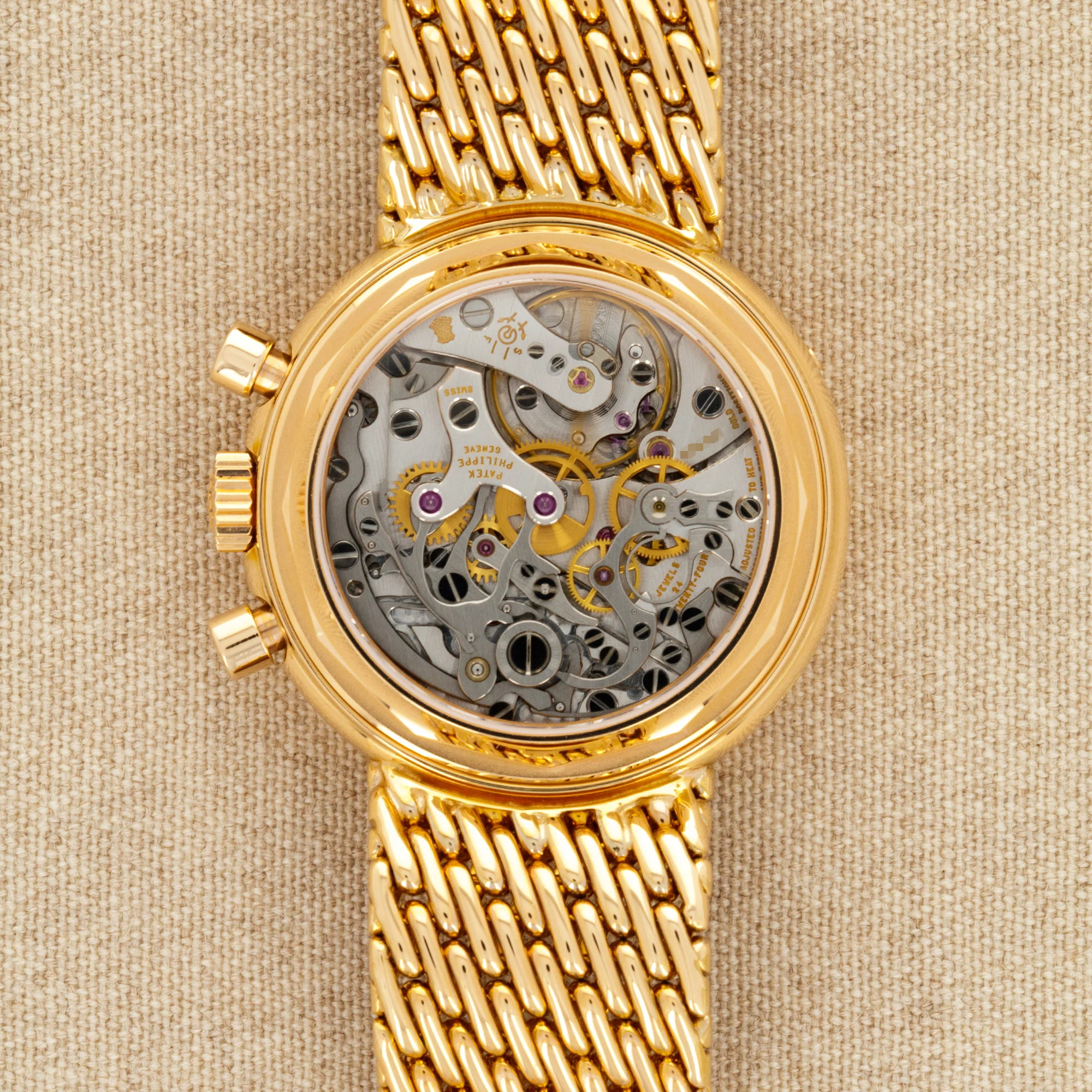 Patek Philippe Rose Gold Perpetual Calendar Watch Ref. 3970 with Rare Brown, Breguet Numeral Dial - Image 6