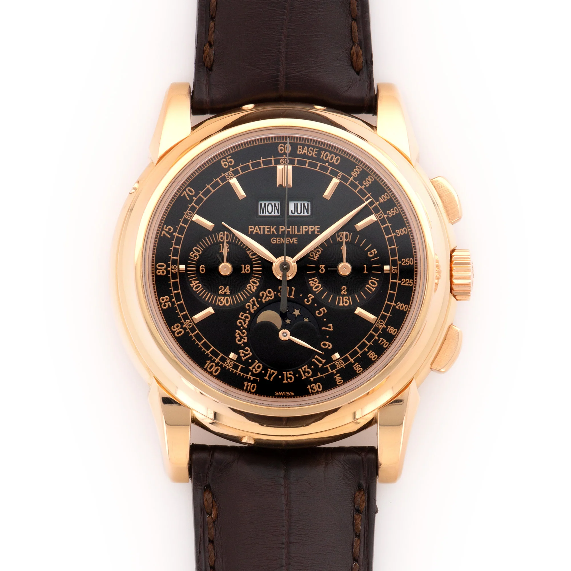 Patek Philippe Rose Gold Perpetual Calendar Chronograph Watch Ref. 5970