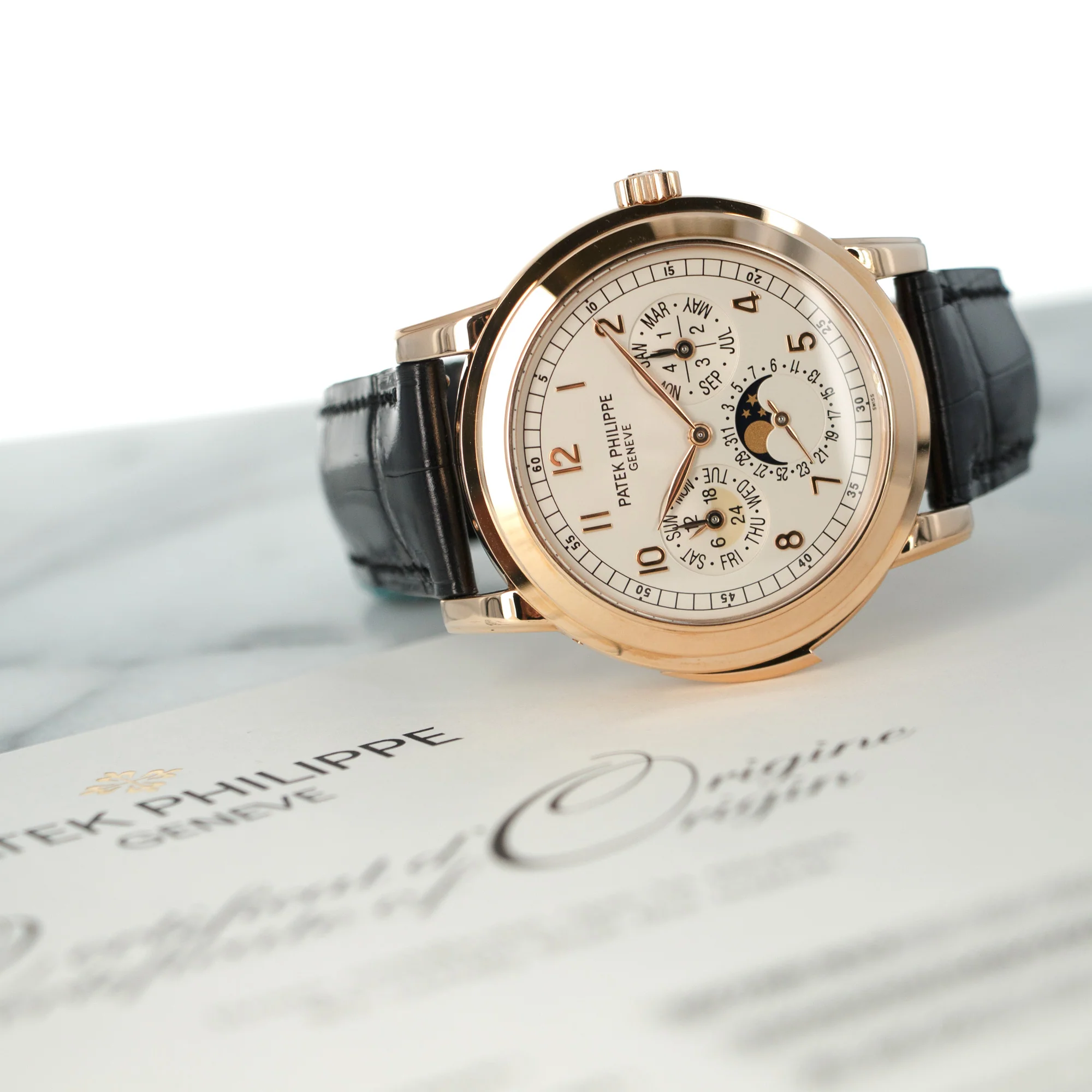 Patek Philippe Rose Gold Perpetual Minute Repeater Watch Ref. 5074, Complete and Unworn - Image 6