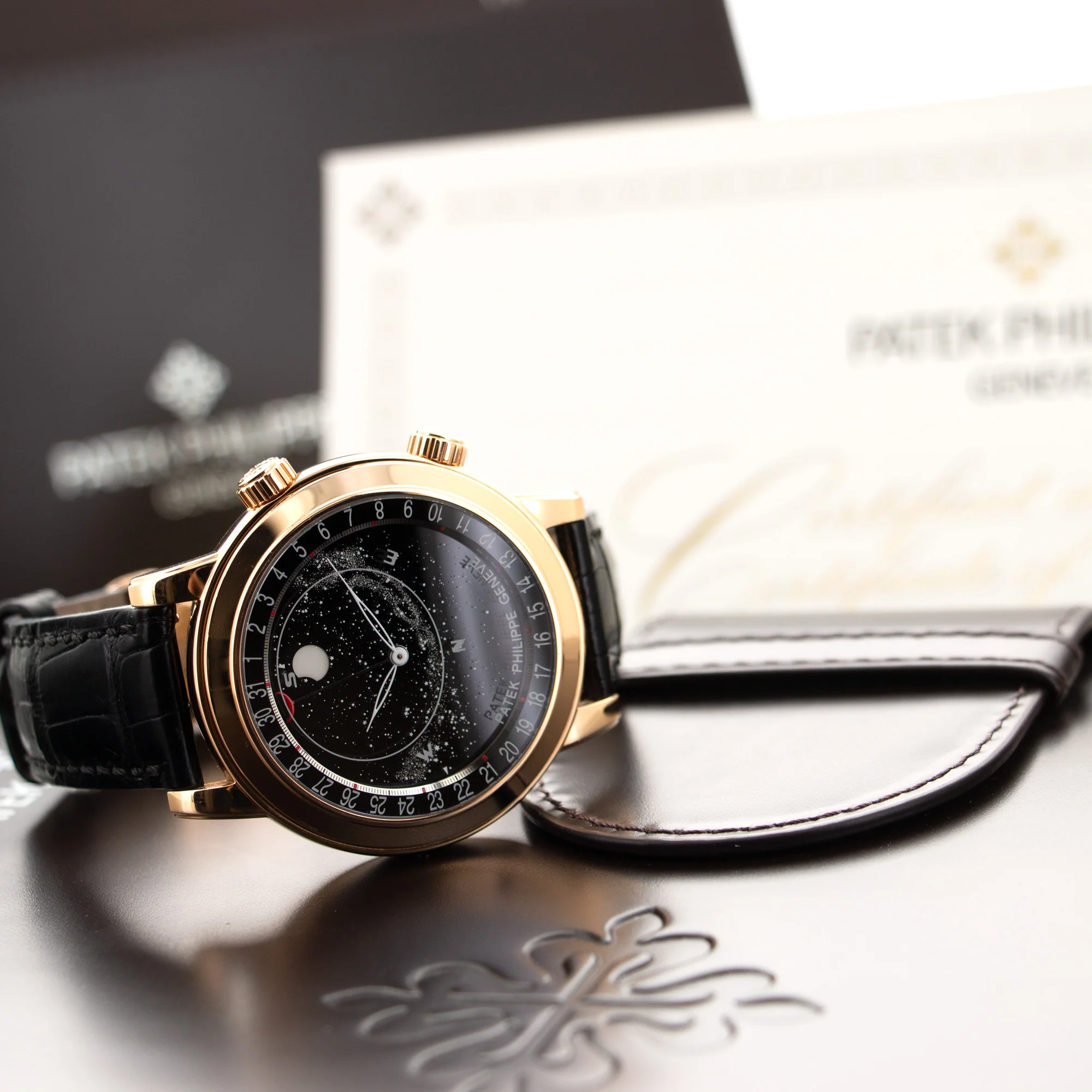 Patek Philippe Rose Gold Sky Moon Celestial Watch Ref. 6102 - Image 6
