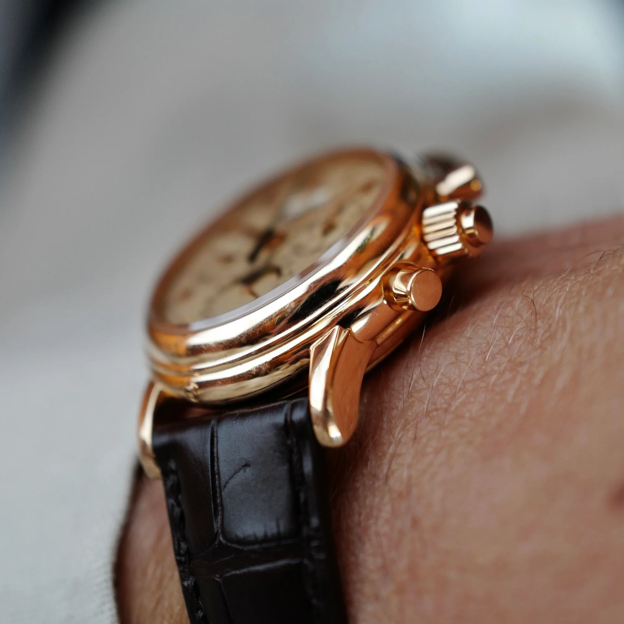 Patek Philippe Rose Gold Split Seconds Perpetual Calendar Watch Ref. 5004 - Image 5