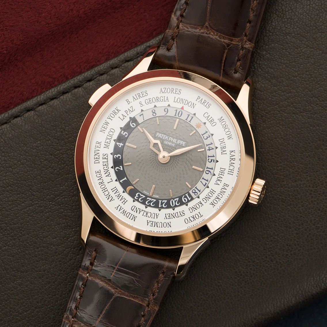 Patek Philippe Rose Gold World Time Watch Ref. 5230 - Image 2