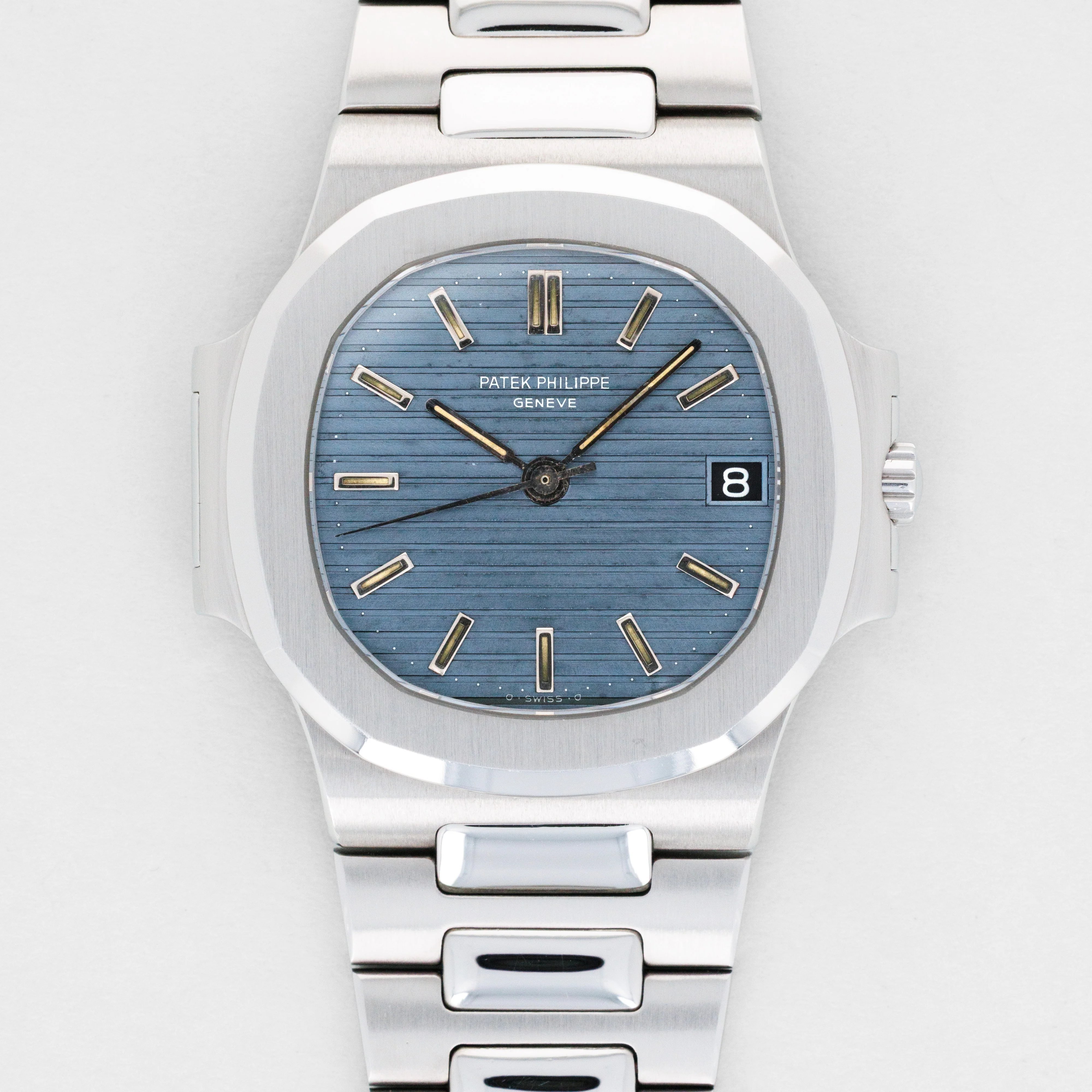 Patek Philippe Steel Nautilus Baby Blue Watch Ref. 3800