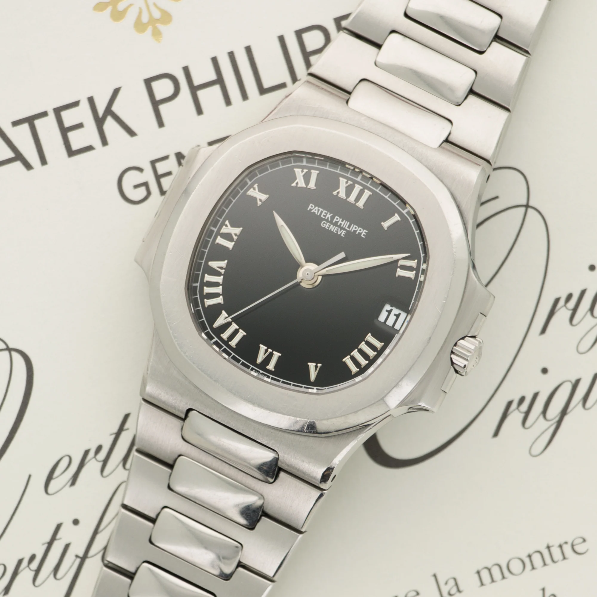 Patek Philippe Steel Nautilus Watch Ref. 3800/1A with Original Paper - Image 2
