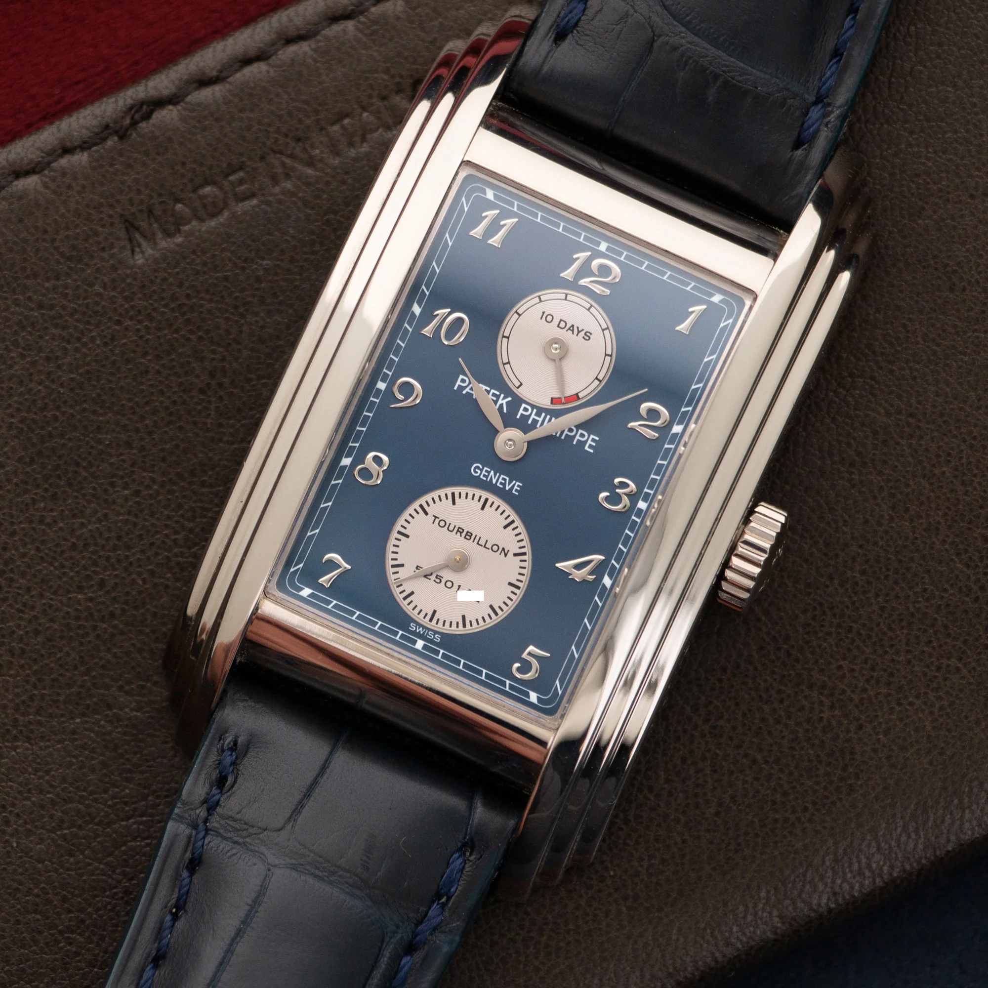 Patek Philippe White Gold 10-Day Tourbillon Watch Ref. 5101 - Image 2