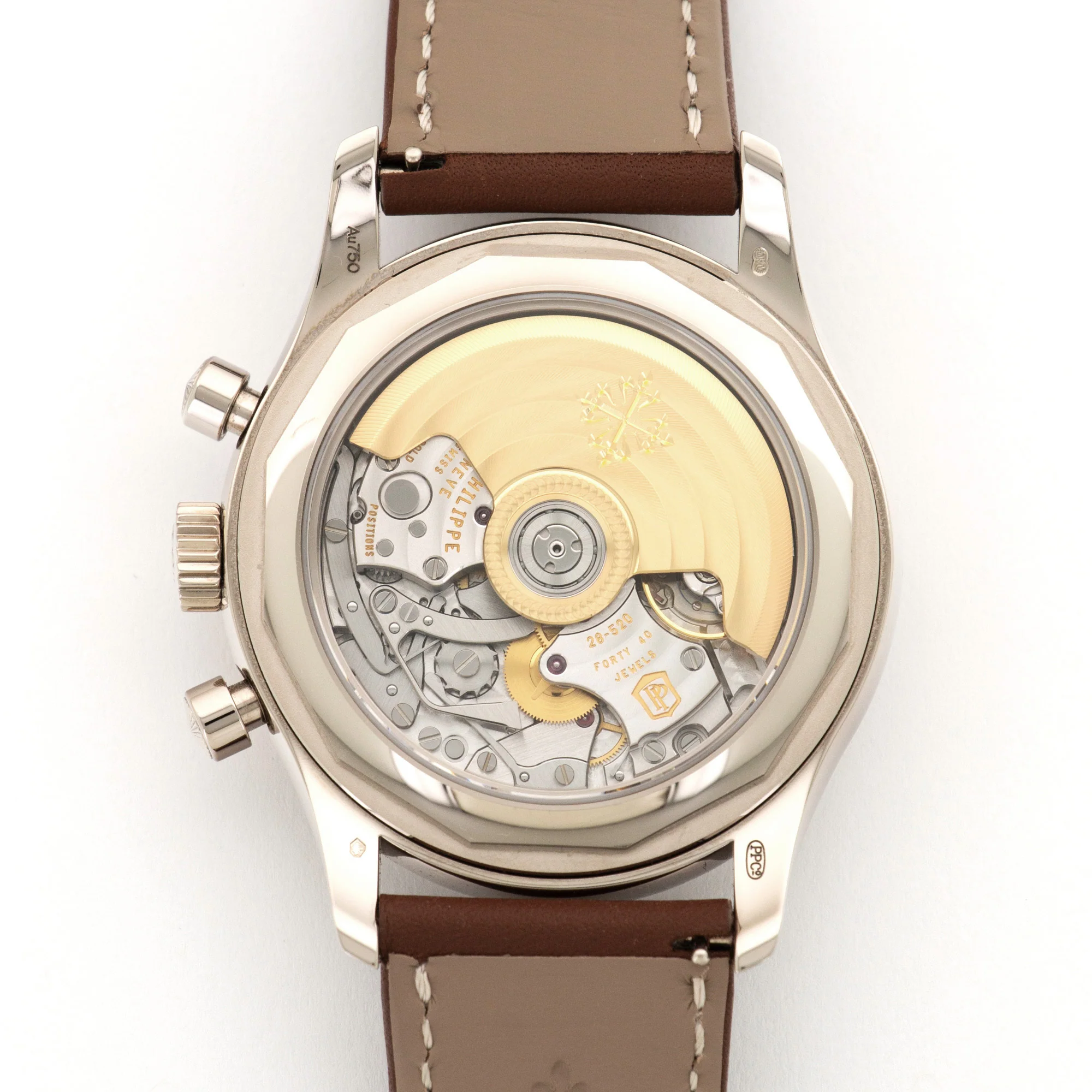 Patek Philippe White Gold Annual Calendar Chronograph Watch Ref. 5960 - Image 4