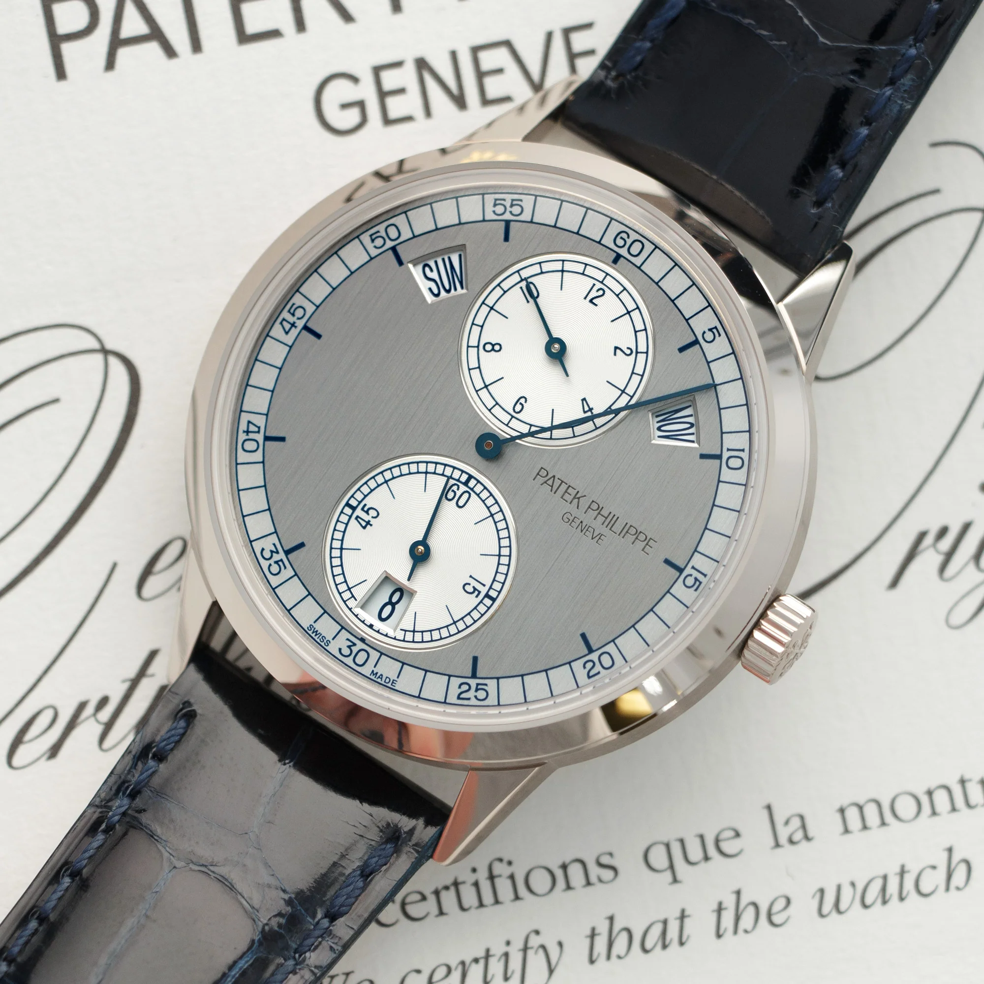 Patek Philippe White Gold Annual Calendar Regulator Watch Ref. 5235 - Image 2
