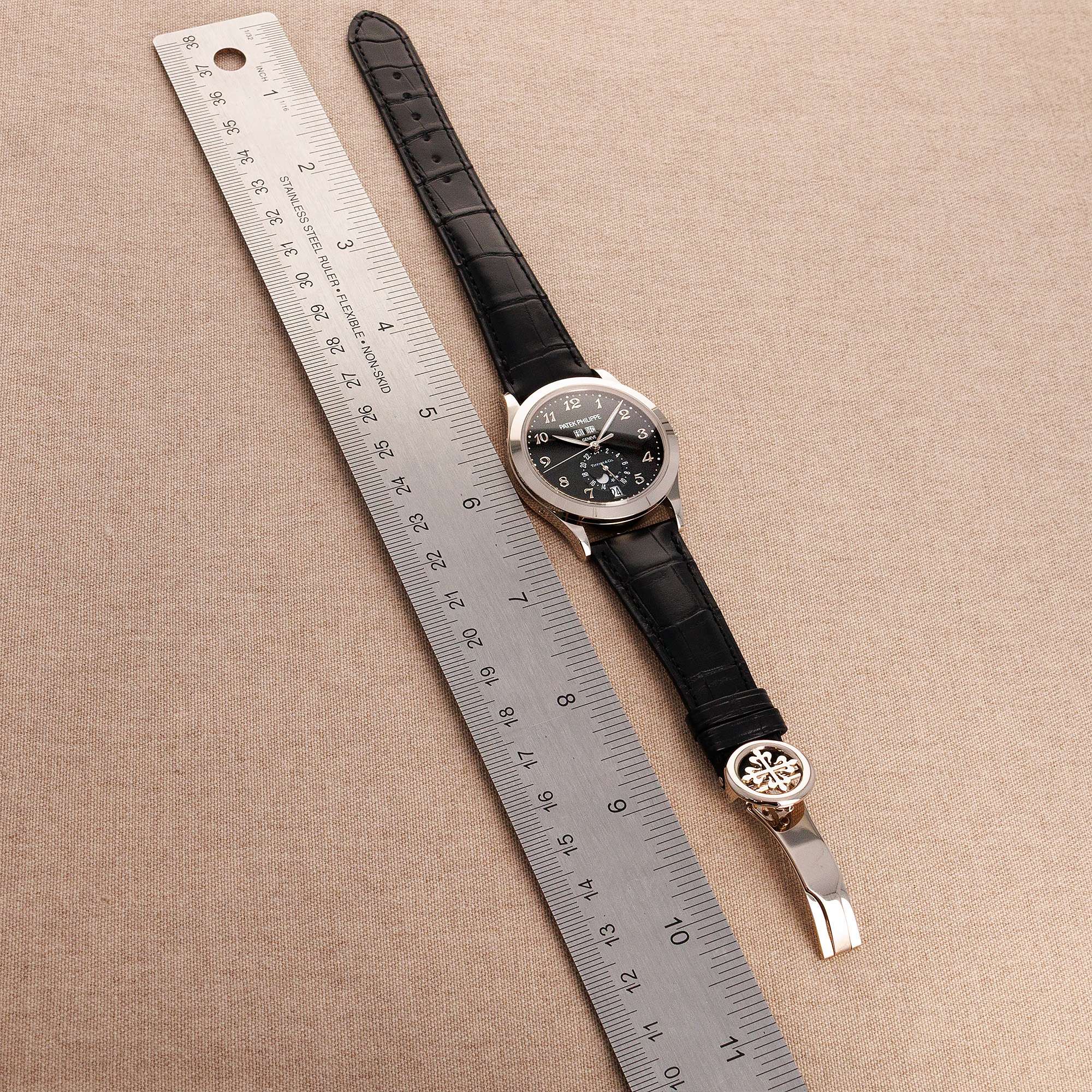 Patek Philippe White Gold Annual Calendar Tiffany & Co Watch. Ref. 5396G-012 - Image 8