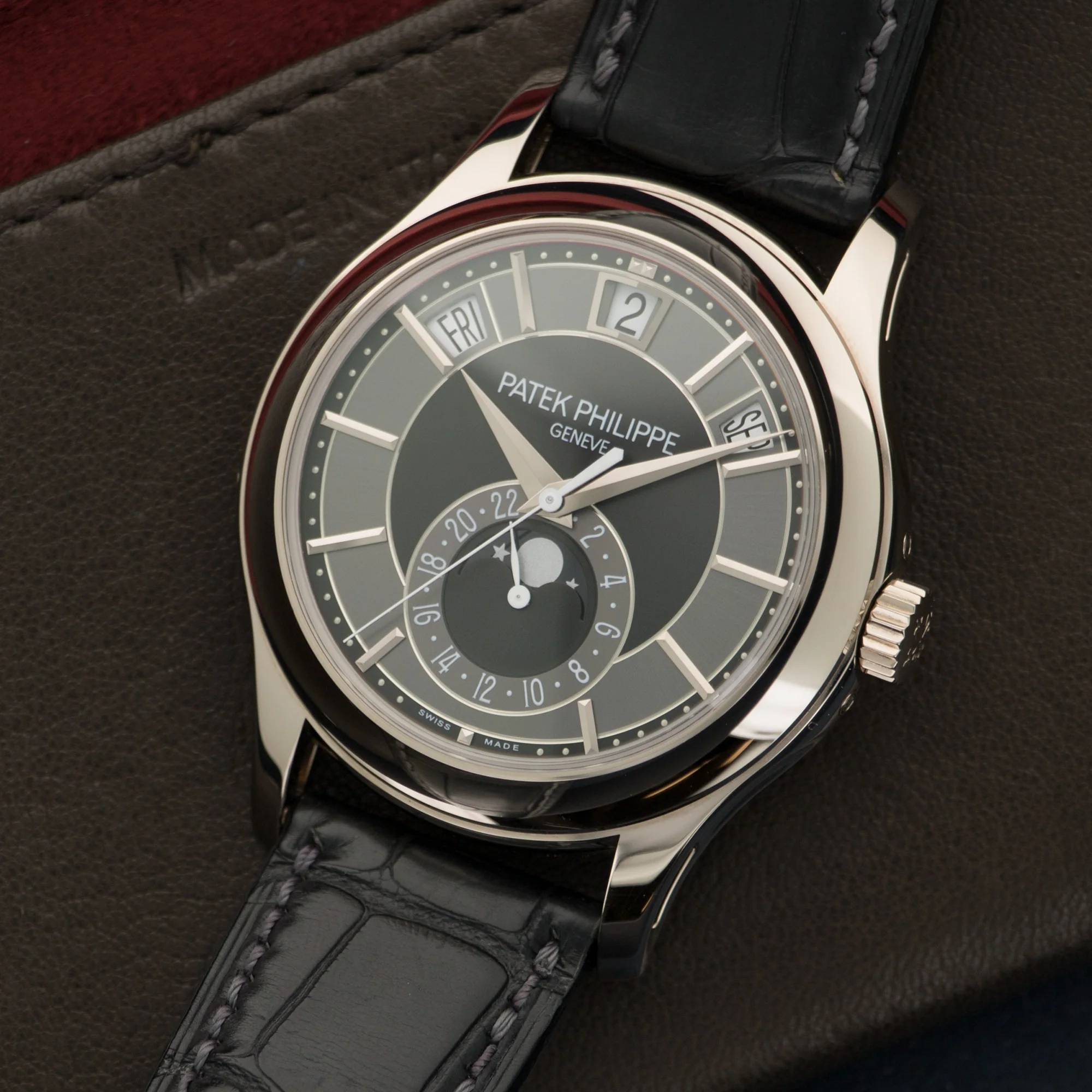 Patek Philippe White Gold Annual Calendar Watch Ref. 5205 - Image 2