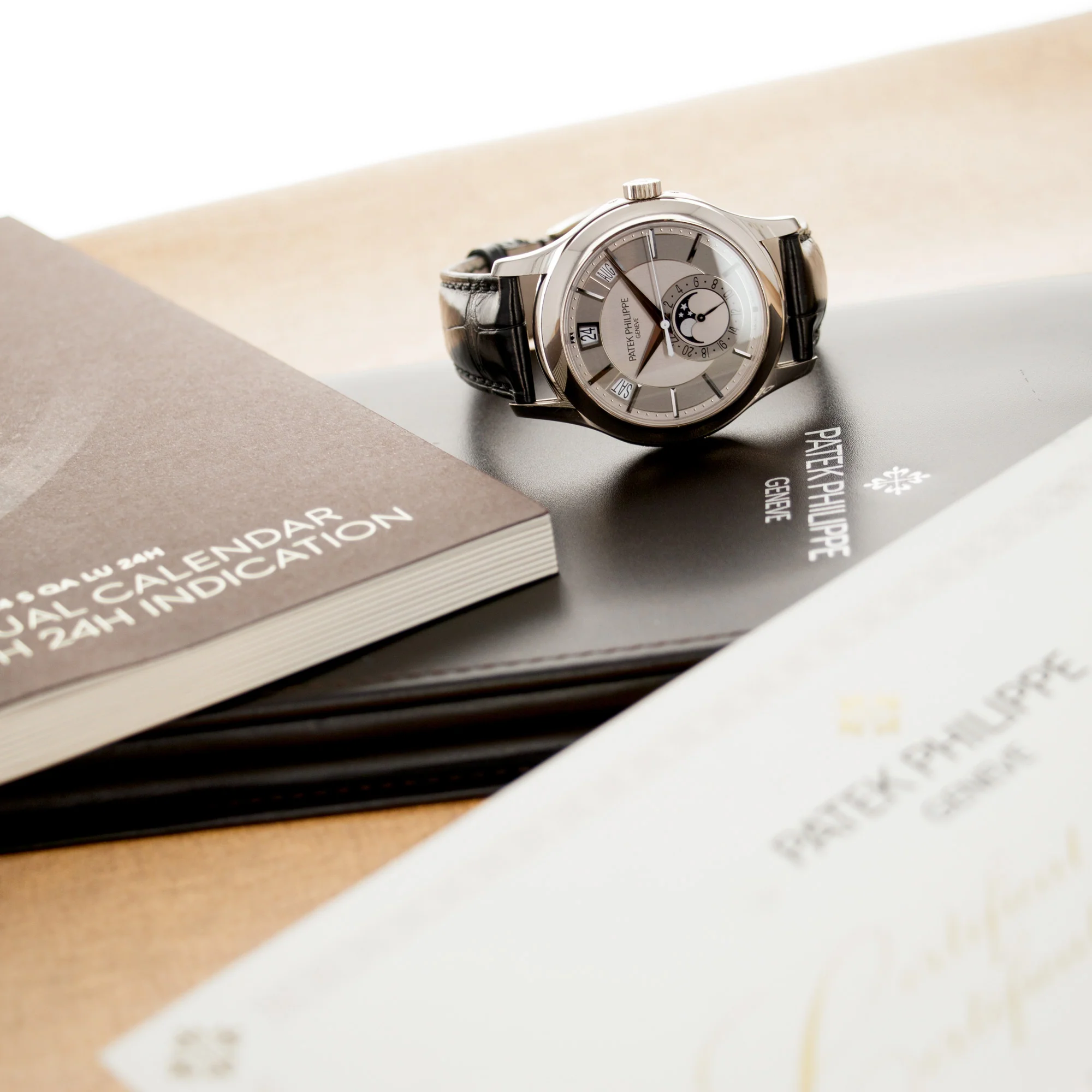 Patek Philippe White Gold Annual Calendar Watch Ref. 5205 - Image 9