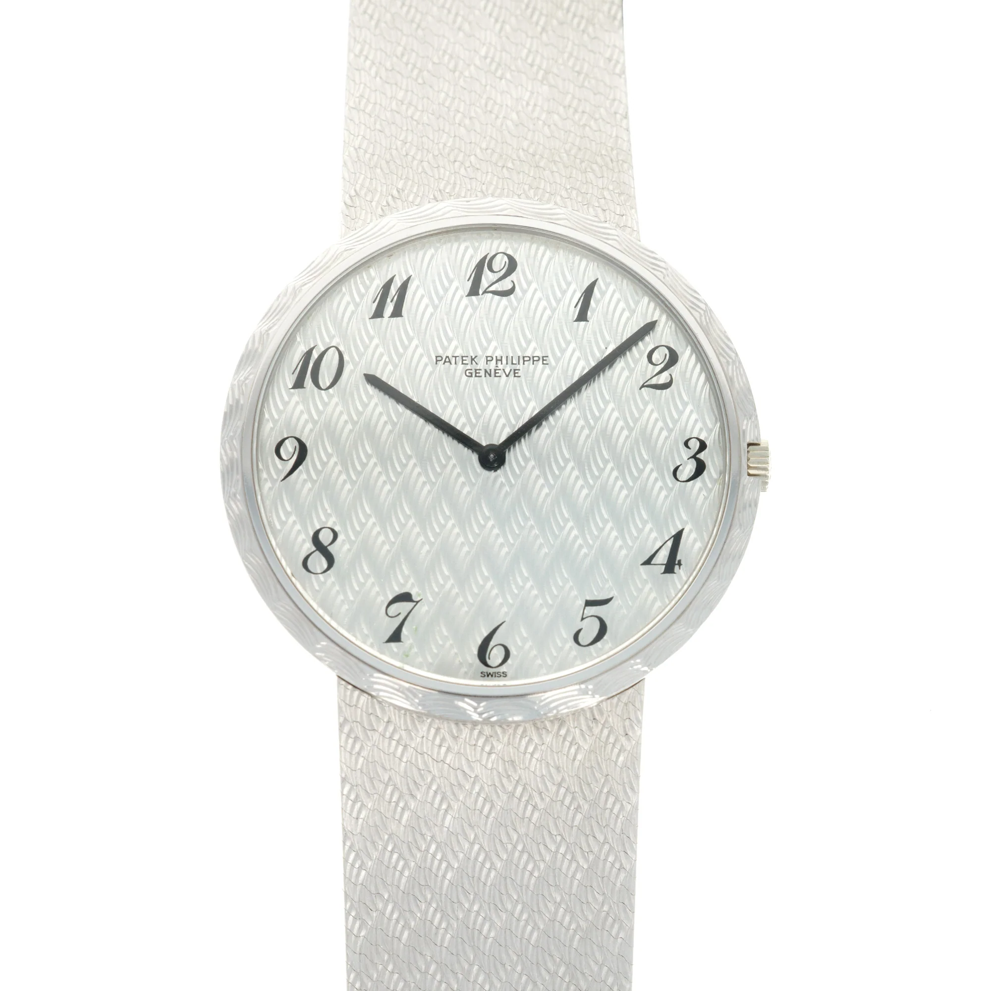 Patek Philippe White Gold Automatic Calatrava Watch Ref. 3588, with Original Box and Papers