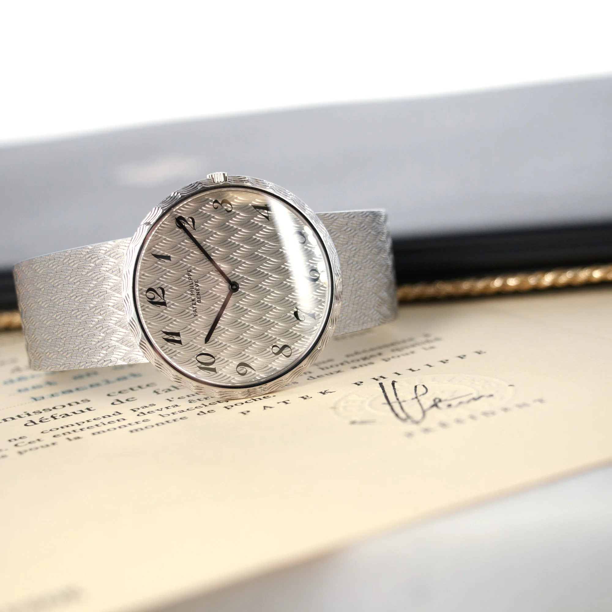 Patek Philippe White Gold Automatic Calatrava Watch Ref. 3588, with Original Box and Papers - Image 6