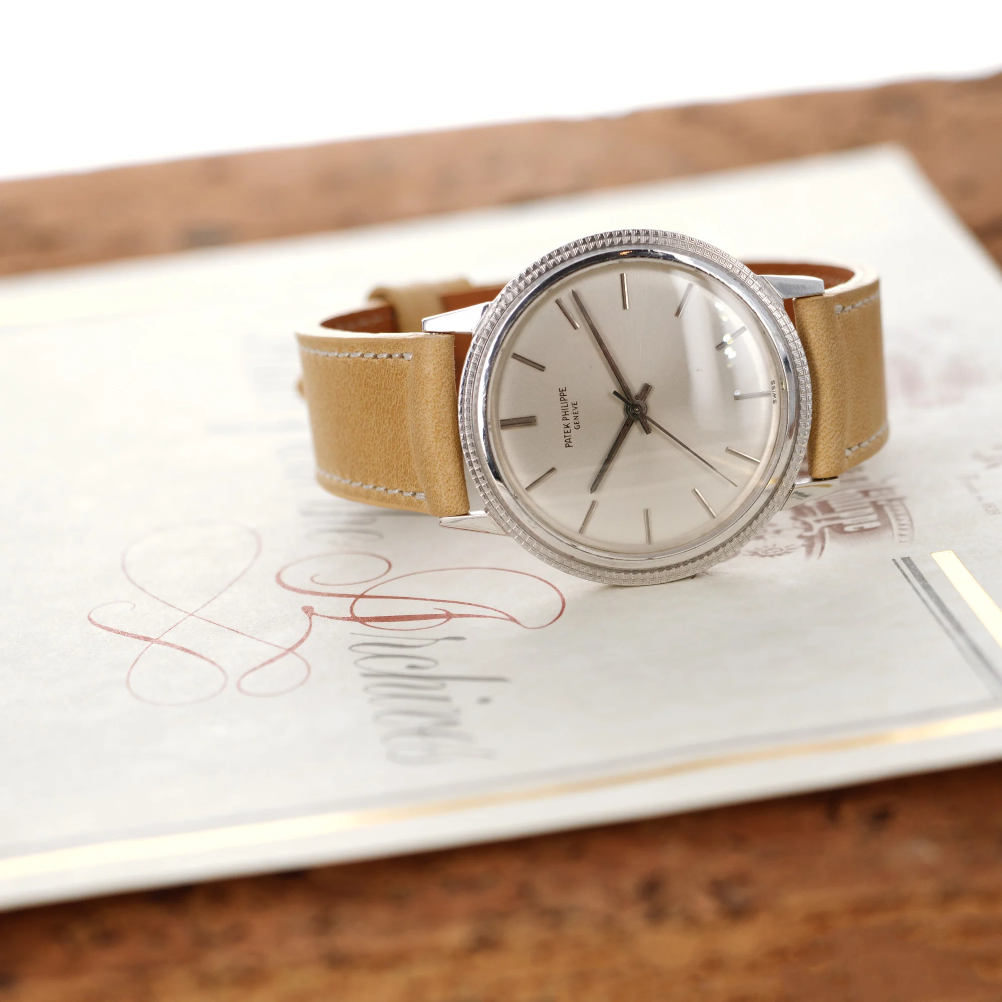 Patek Philippe White Gold Backwind Calatrava Ref. 3569 - Image 5