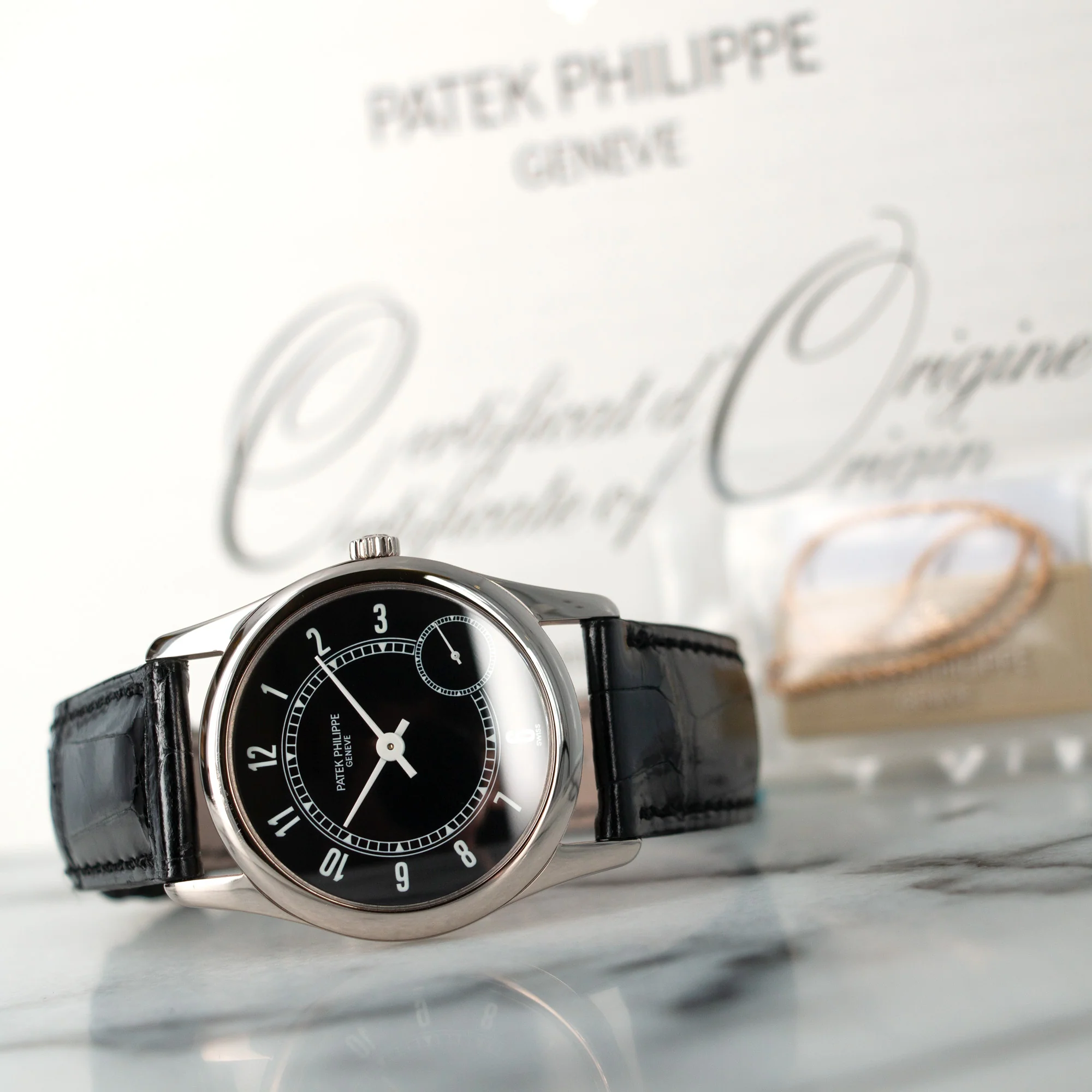 Patek Philippe White Gold Calatrava Automatic Watch Ref. 5000 - Image 8