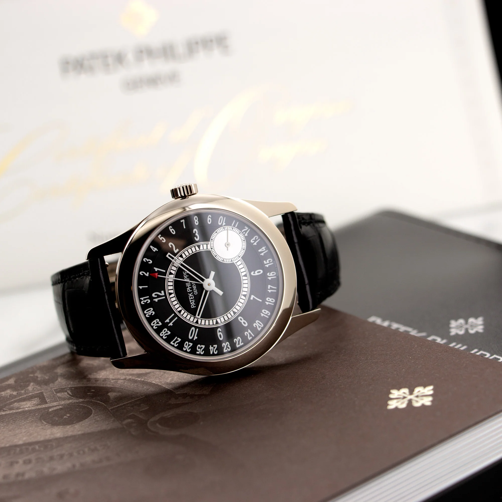 Patek Philippe White Gold Calatrava Automatic Watch Ref. 6006 - Image 6