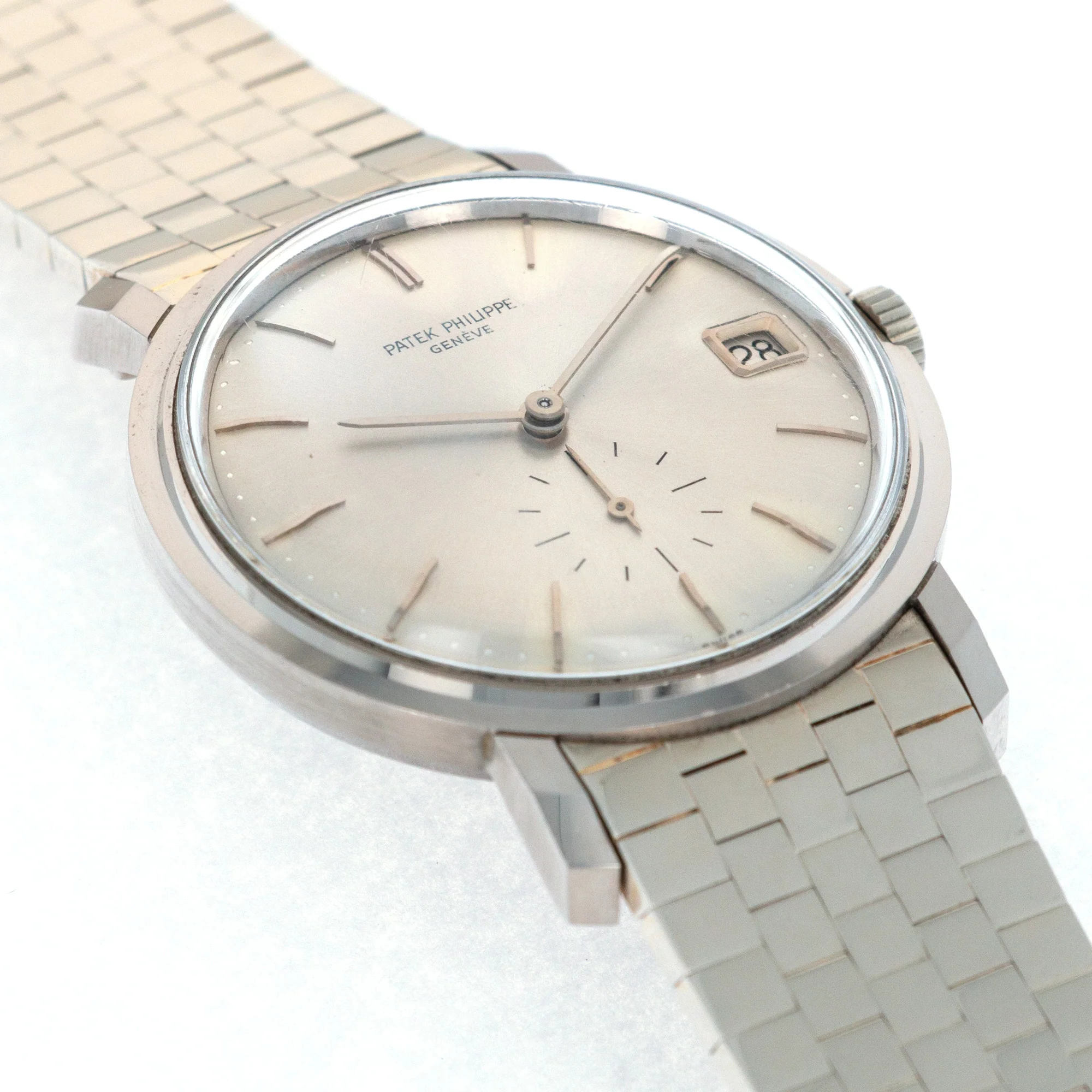 Patek Philippe White Gold Calatrava Ref. 3445 on White Gold Bracelet - Image 4