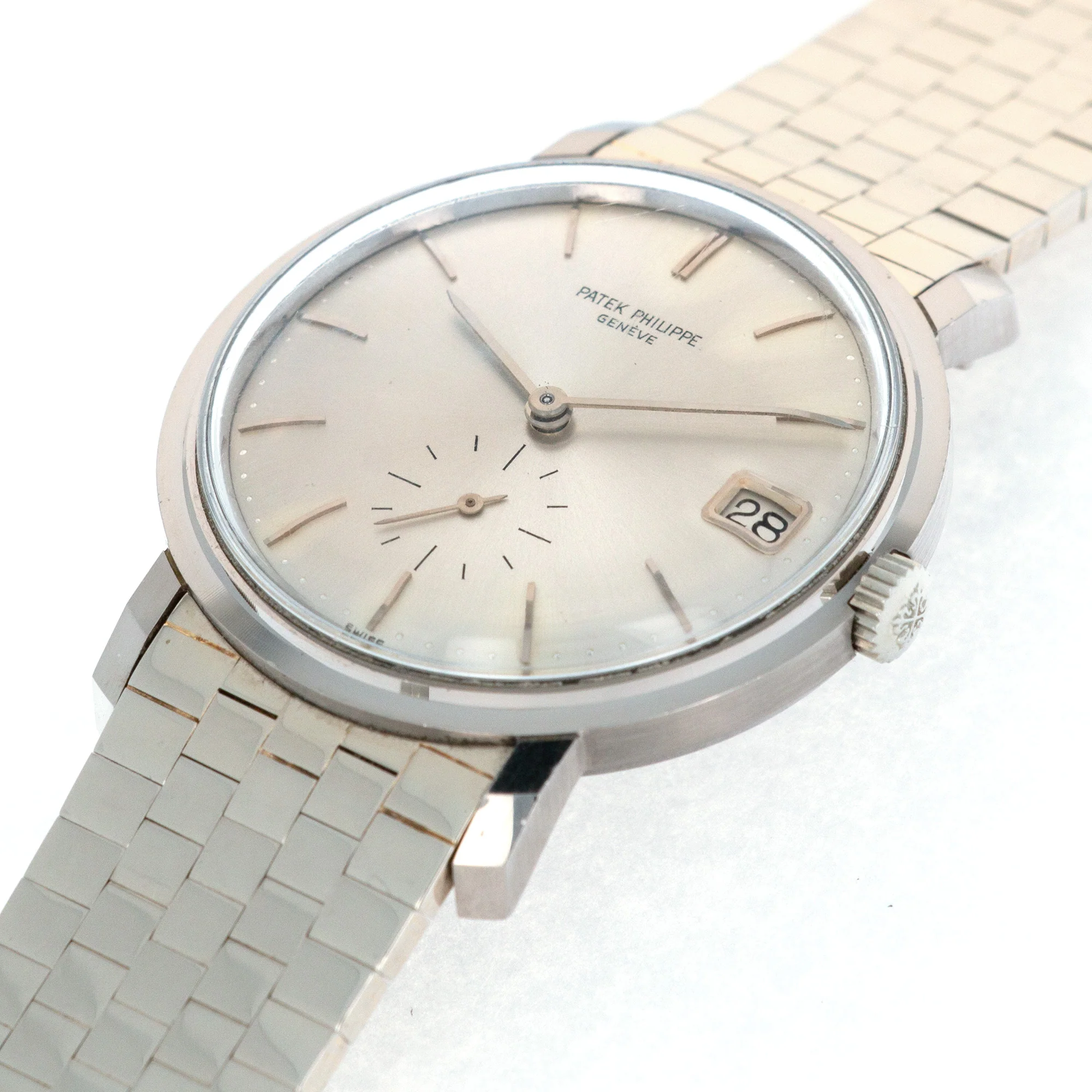 Patek Philippe White Gold Calatrava Ref. 3445 on White Gold Bracelet - Image 5