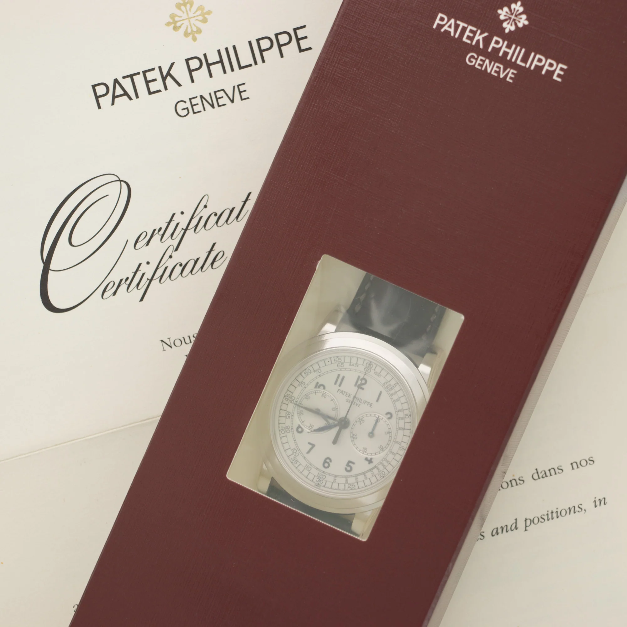 Patek Philippe White Gold Chronograph Watch Ref. 5070G - Image 2