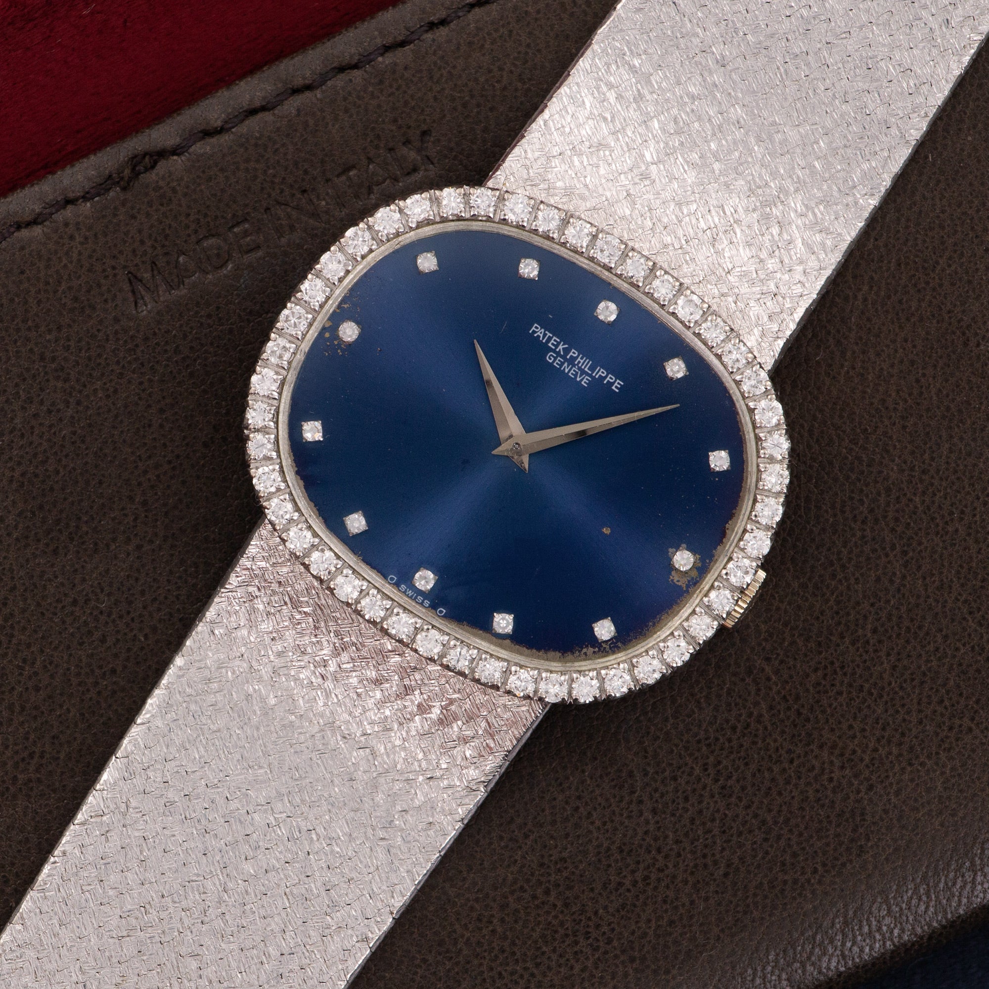 Patek Philippe White Gold Diamond Watch - Image 2