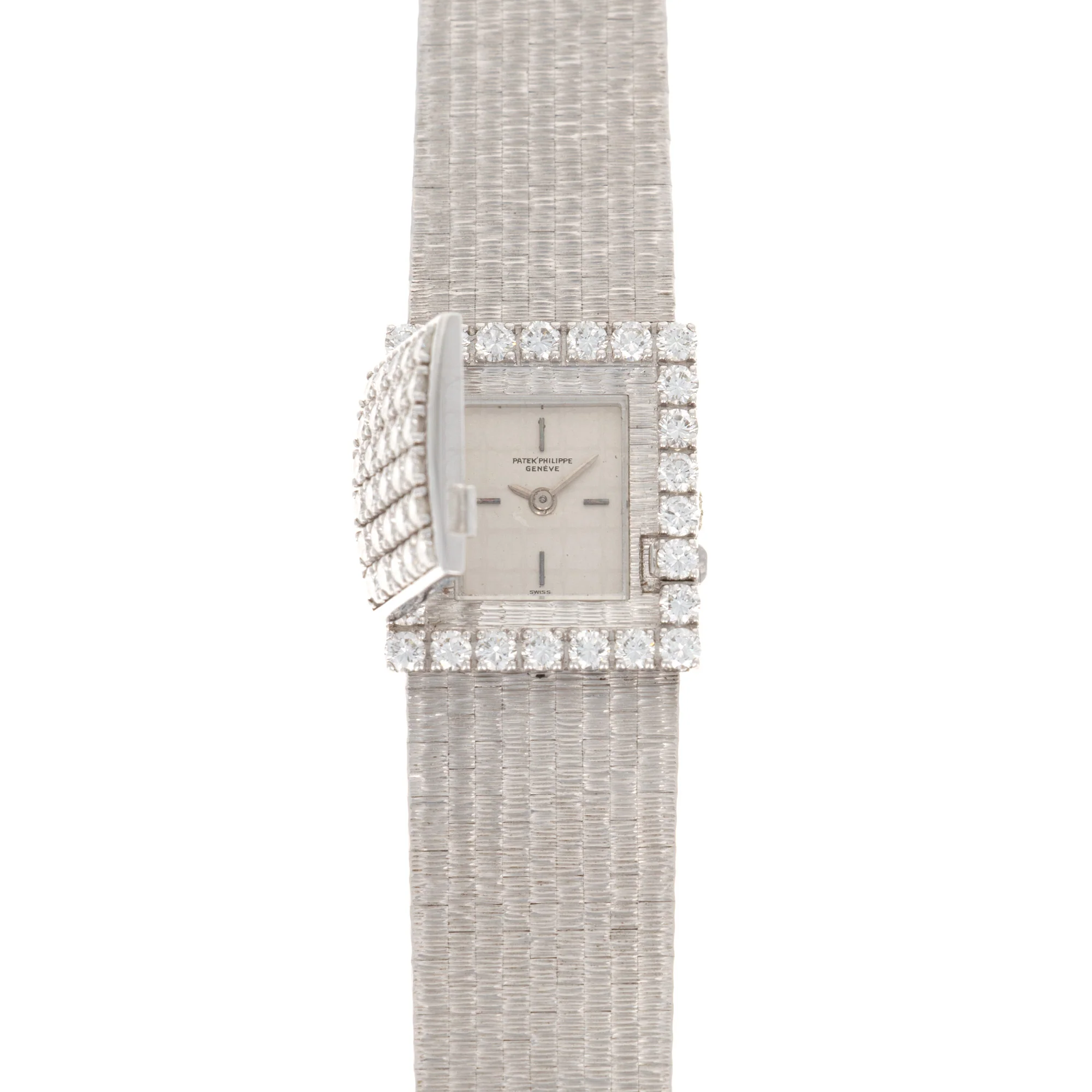 Patek Philippe White Gold Diamond Watch, Ref. 3366 - Image 3