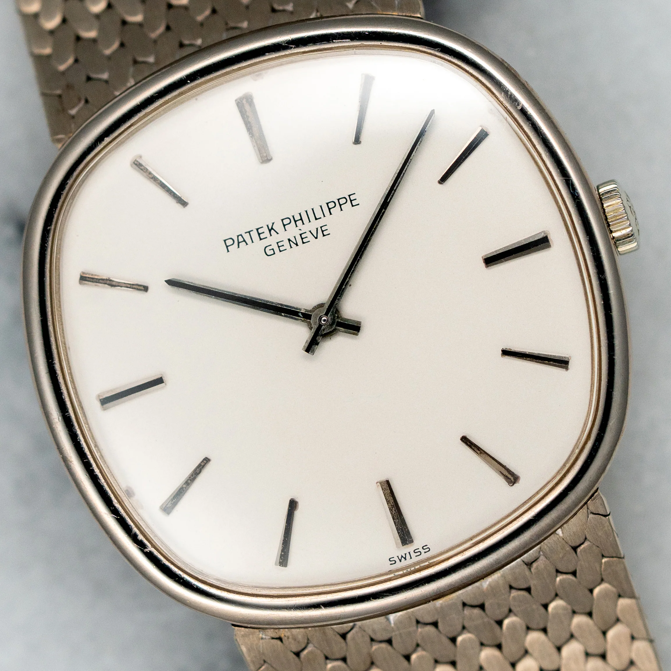 Patek Philippe White Gold Golden Ellipse Watch Ref. 3644 - Image 2