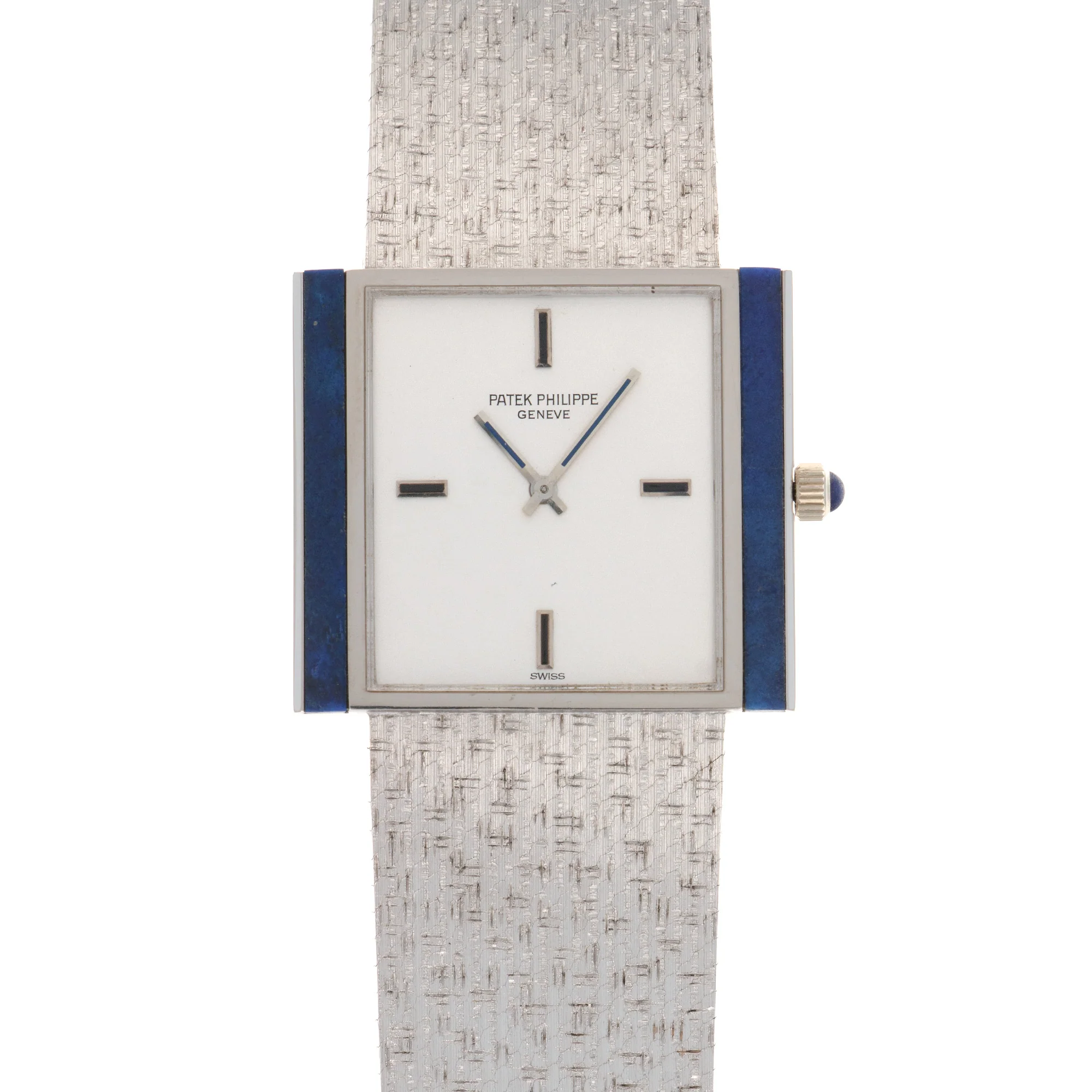 Patek Philippe White Gold Lapis Bracelet Watch Ref. 3578, with Original Hang Tag