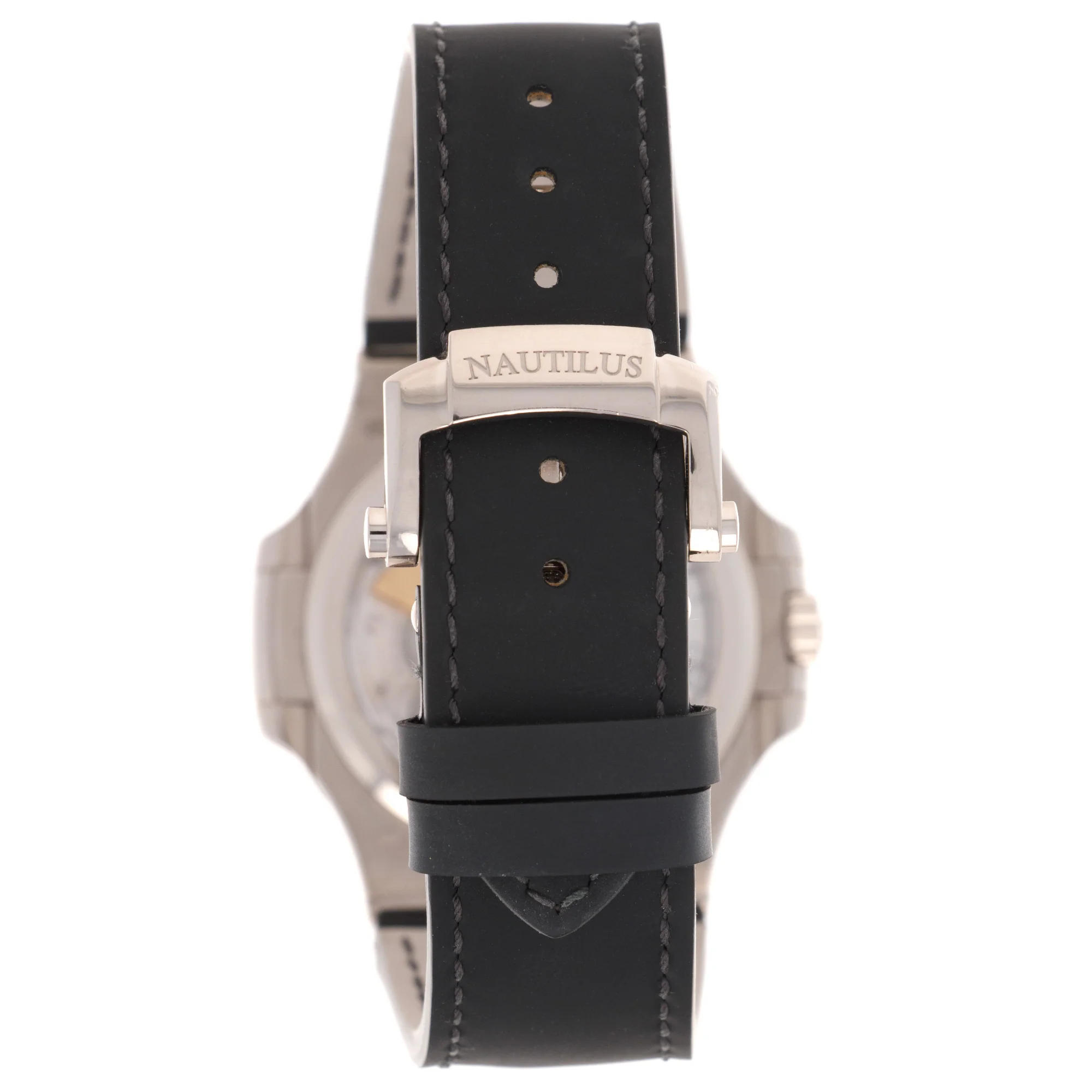 Patek Philippe White Gold Nautilus Moonphase Watch Ref. 5712 - Image 5