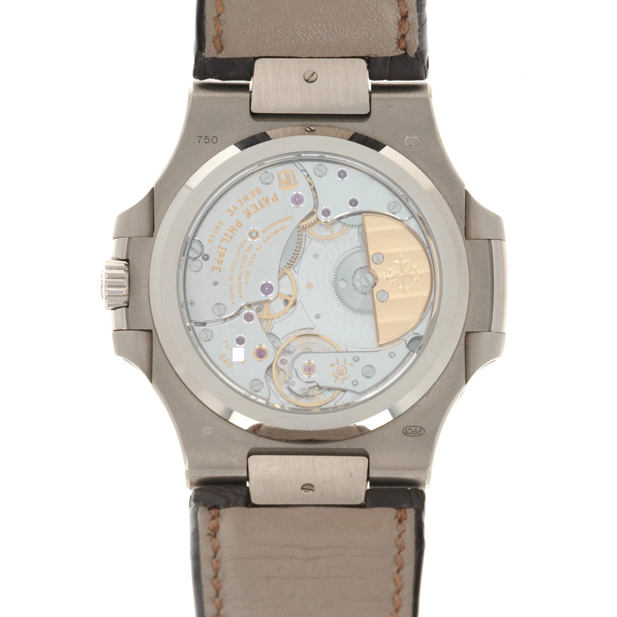 Patek Philippe White Gold Nautilus Moonphase Watch Ref. 5712 - Image 4