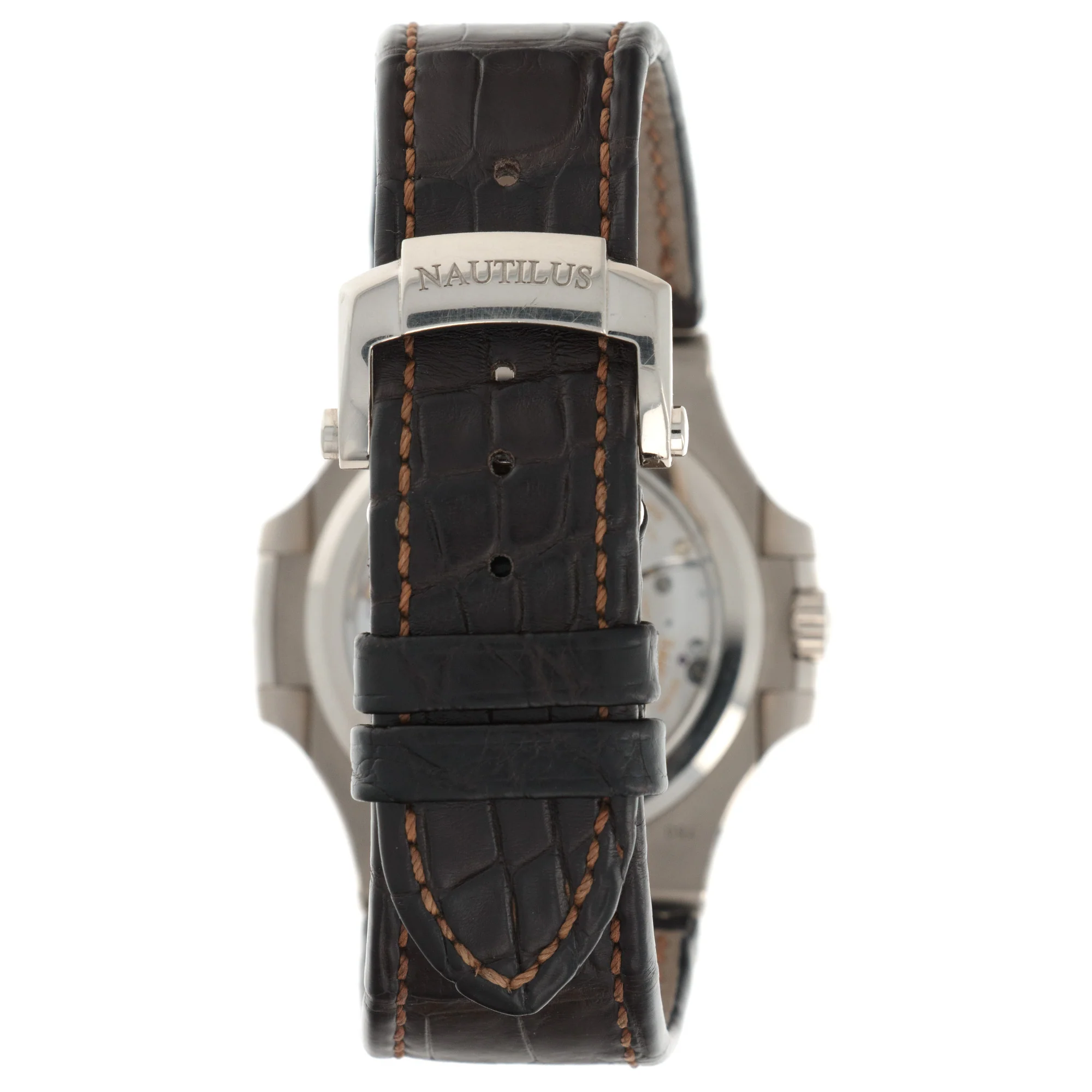 Patek Philippe White Gold Nautilus Moonphase Watch Ref. 5712 - Image 5