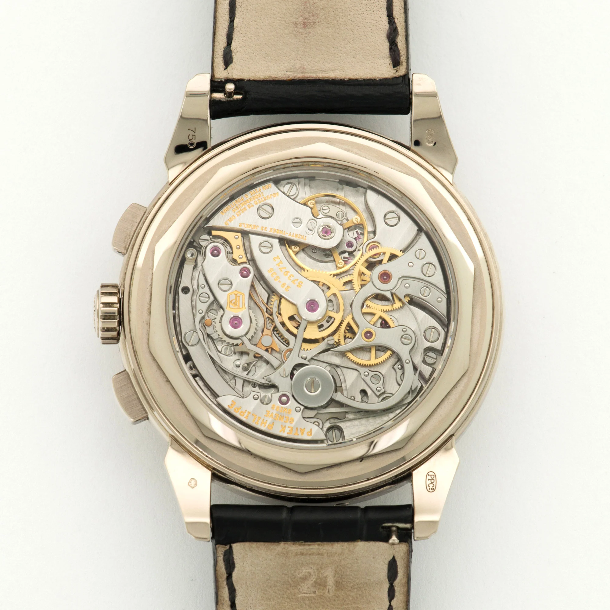 Patek Philippe White Gold Perpetual Calendar Chronograph Watch Ref. 5270 - Image 5