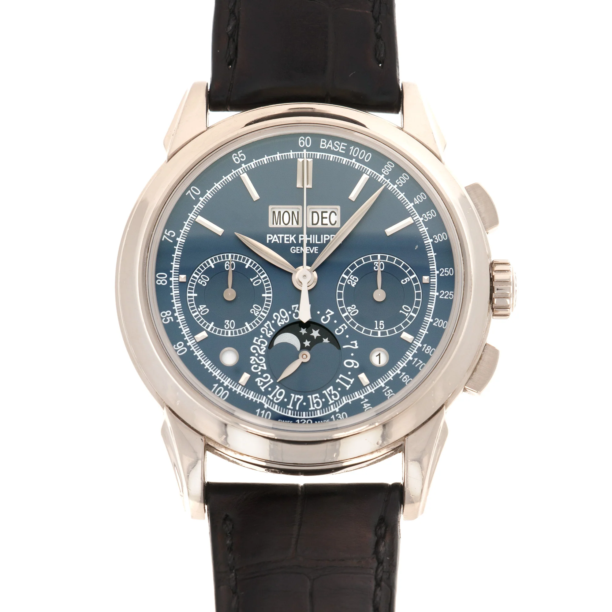 Patek Philippe White Gold Perpetual Calendar Chronograph Watch Ref. 5270