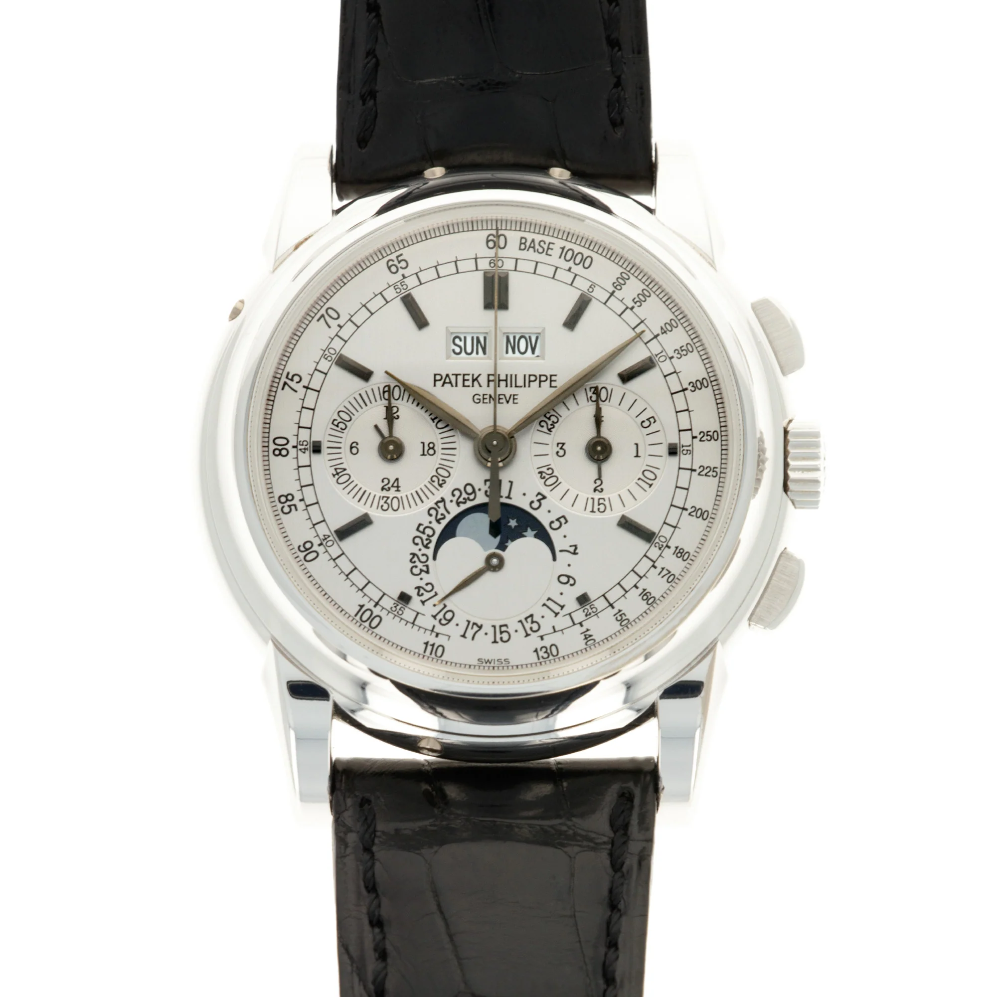 Patek Philippe White Gold Perpetual Calendar Chronograph Watch Ref. 5970