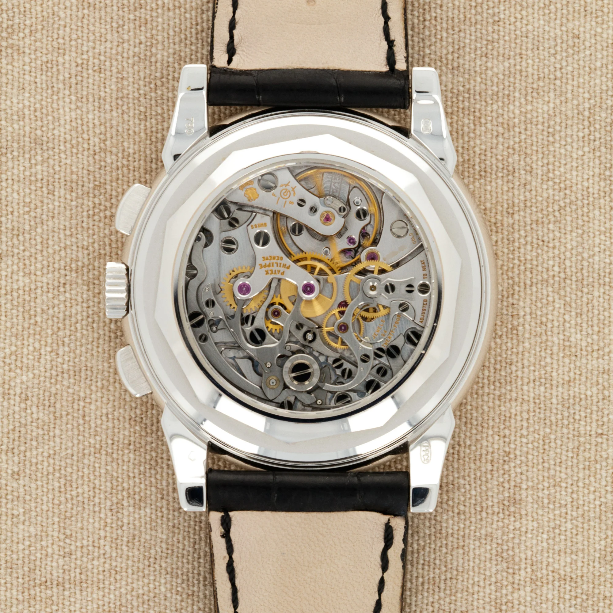 Patek Philippe White Gold Perpetual Calendar Chronograph Watch Ref. 5970 - Image 5