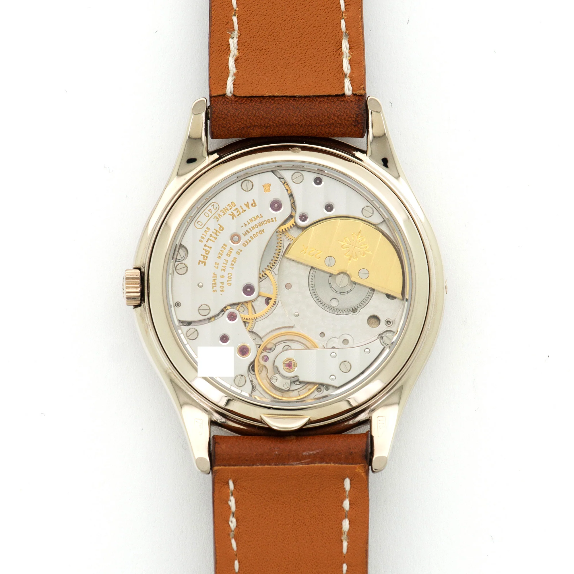 Patek Philippe White Gold Perpetual Calendar Watch Ref. 3940 - Image 4