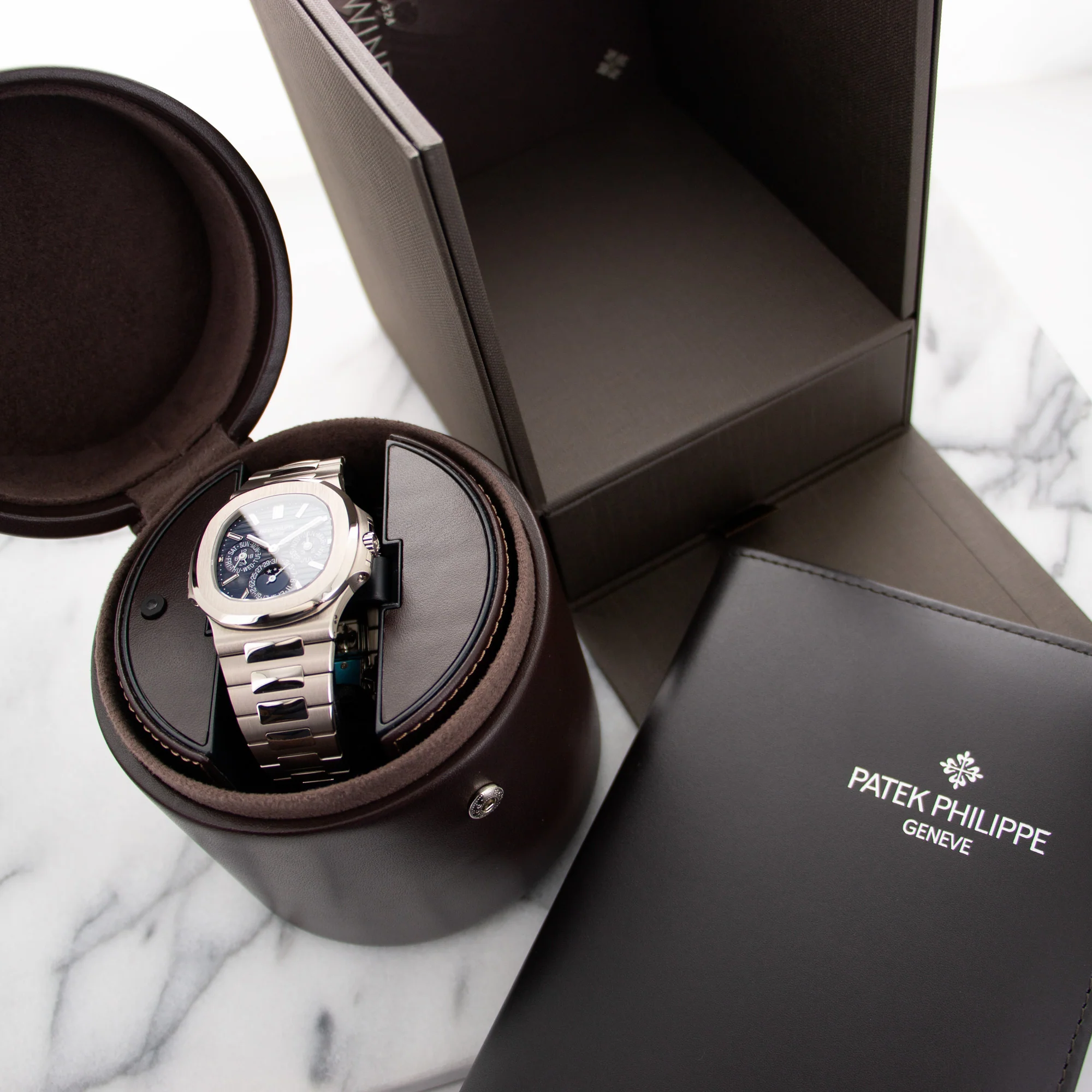 Patek Philippe White Gold Perpetual Calendar Watch Ref. 5740 - Image 4