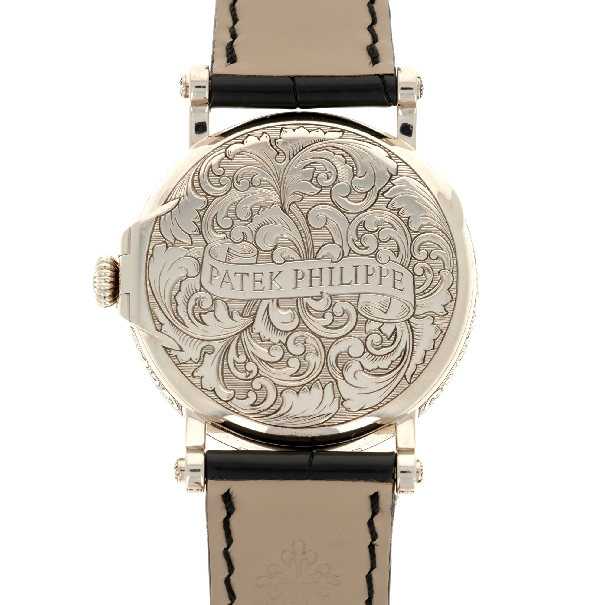 Patek Philippe White Gold Perpetual Engraved Ref. 5160 - Image 3