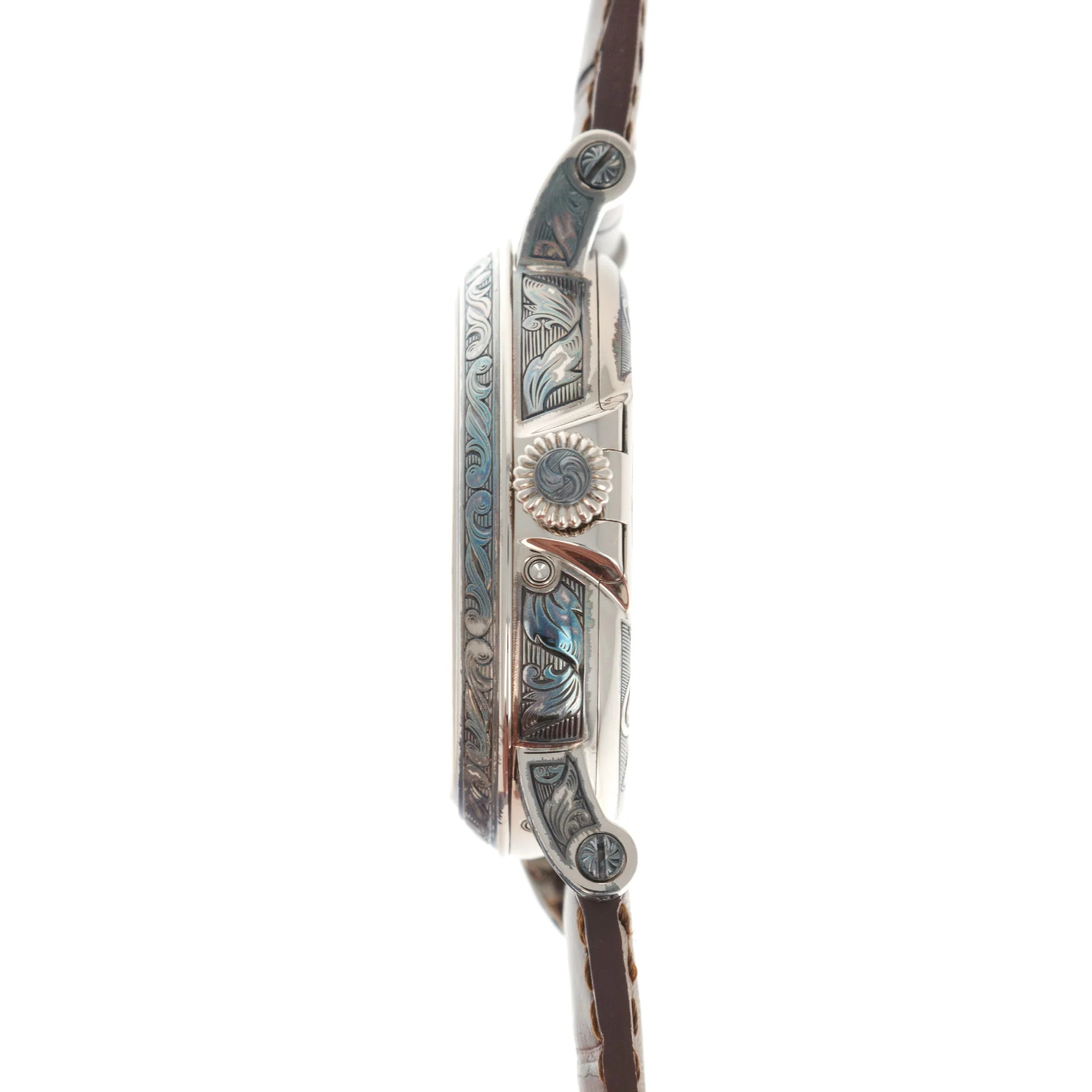 Patek Philippe White Gold Perpetual Hand-Engraved Watch Ref. 5160 - Image 3