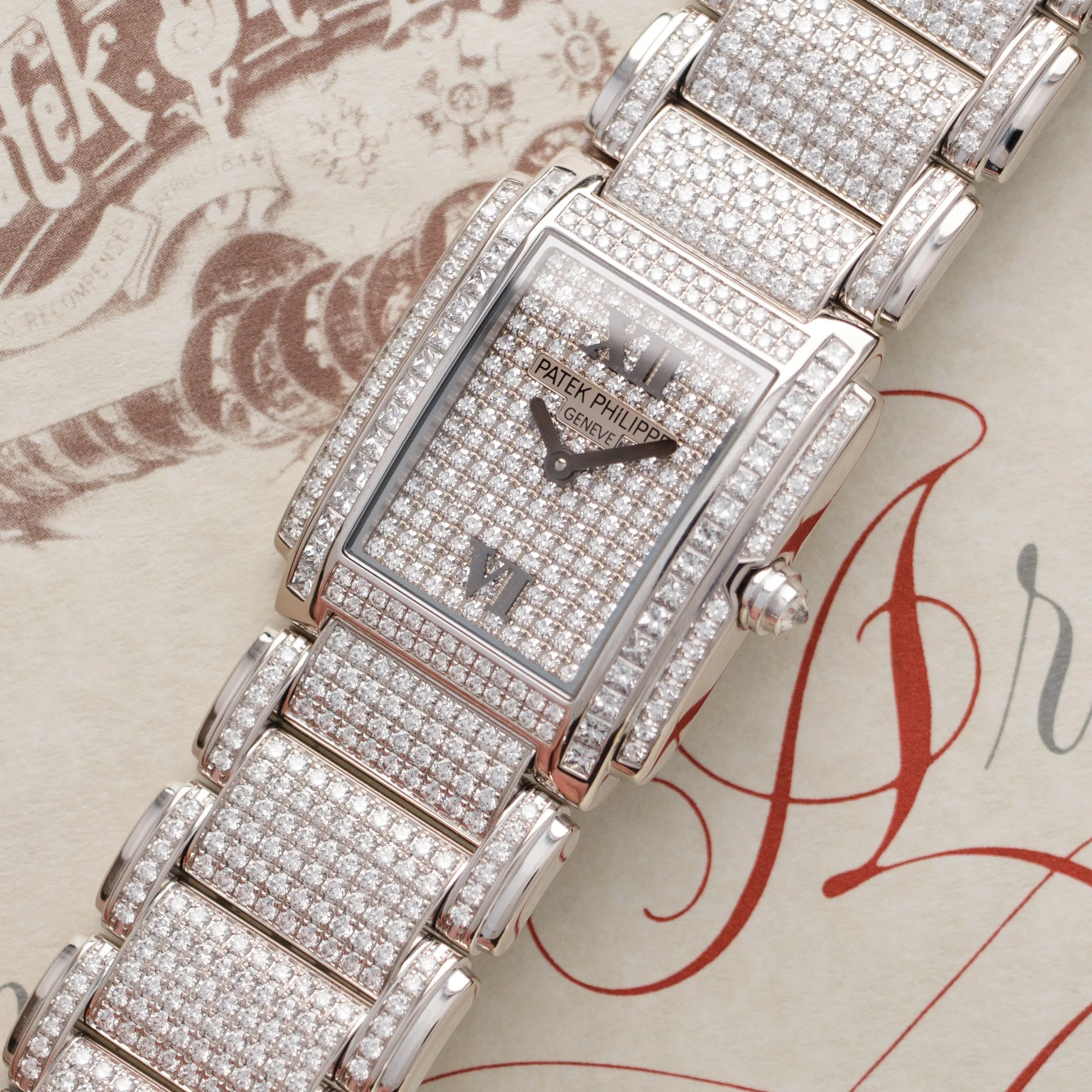 Patek Philippe White Gold Twenty-4 All Diamond Watch Ref. 4910 - Image 2