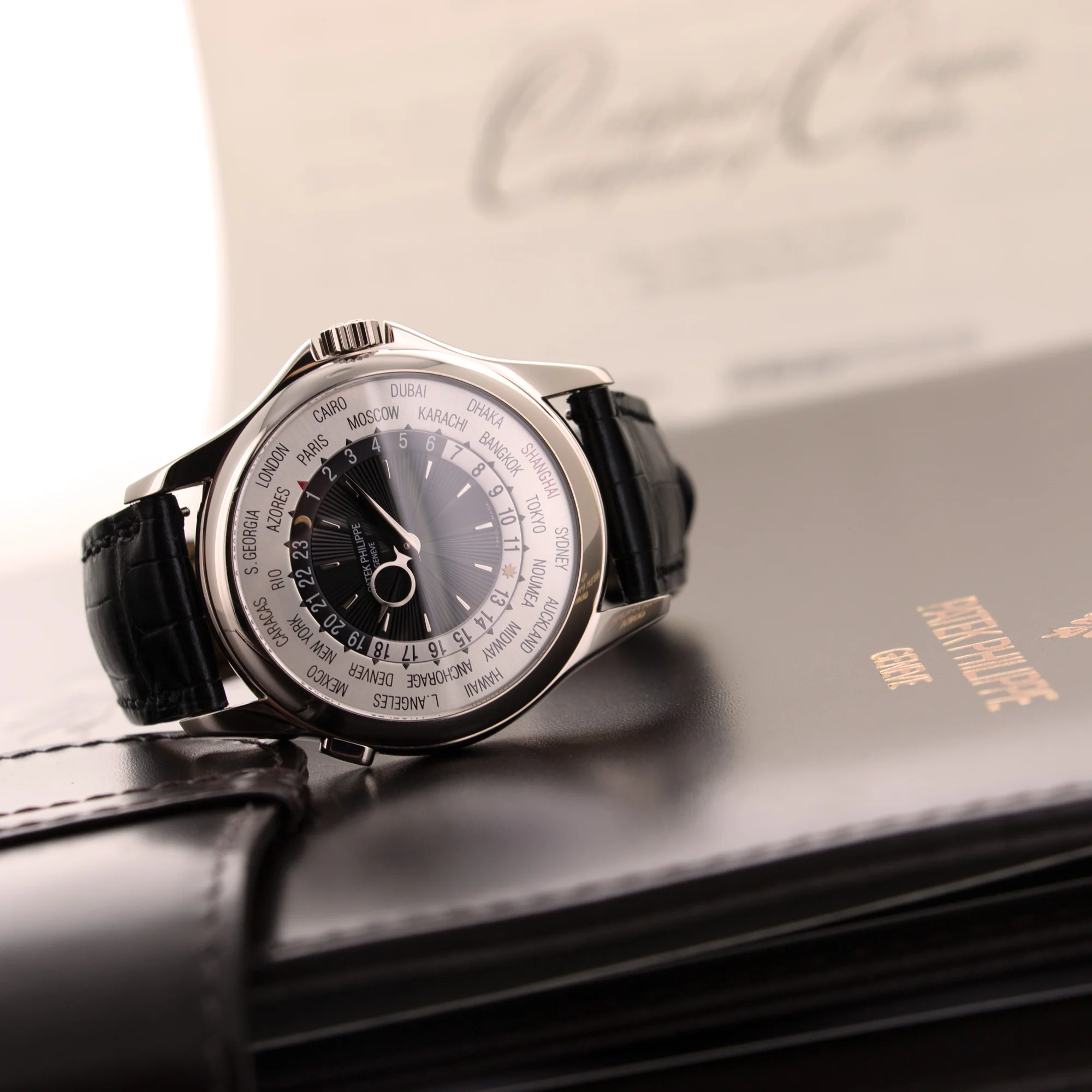 Patek Philippe White Gold World Time Watch Ref. 5130, Shanghai Edition - Image 6