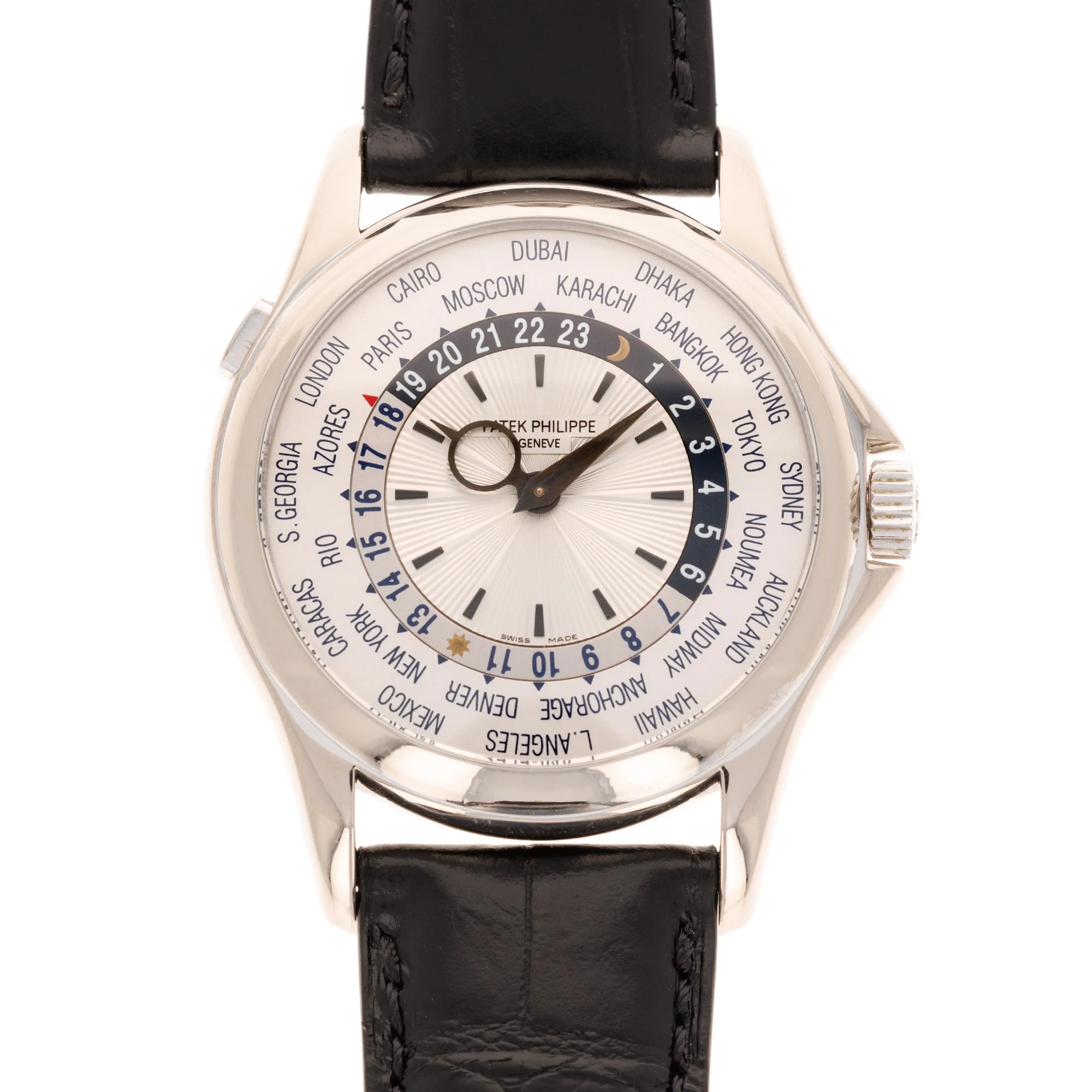 Patek Philippe White Gold World Time Watch Ref. 5130