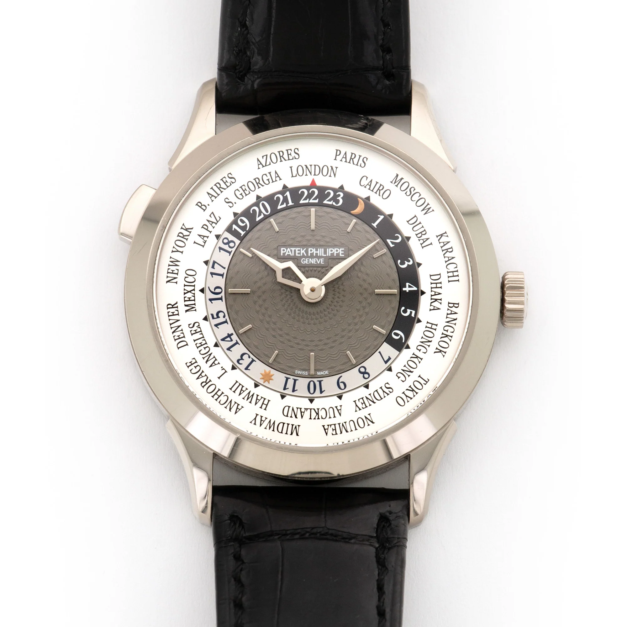 Patek Philippe White Gold World Time Watch Ref. 5230