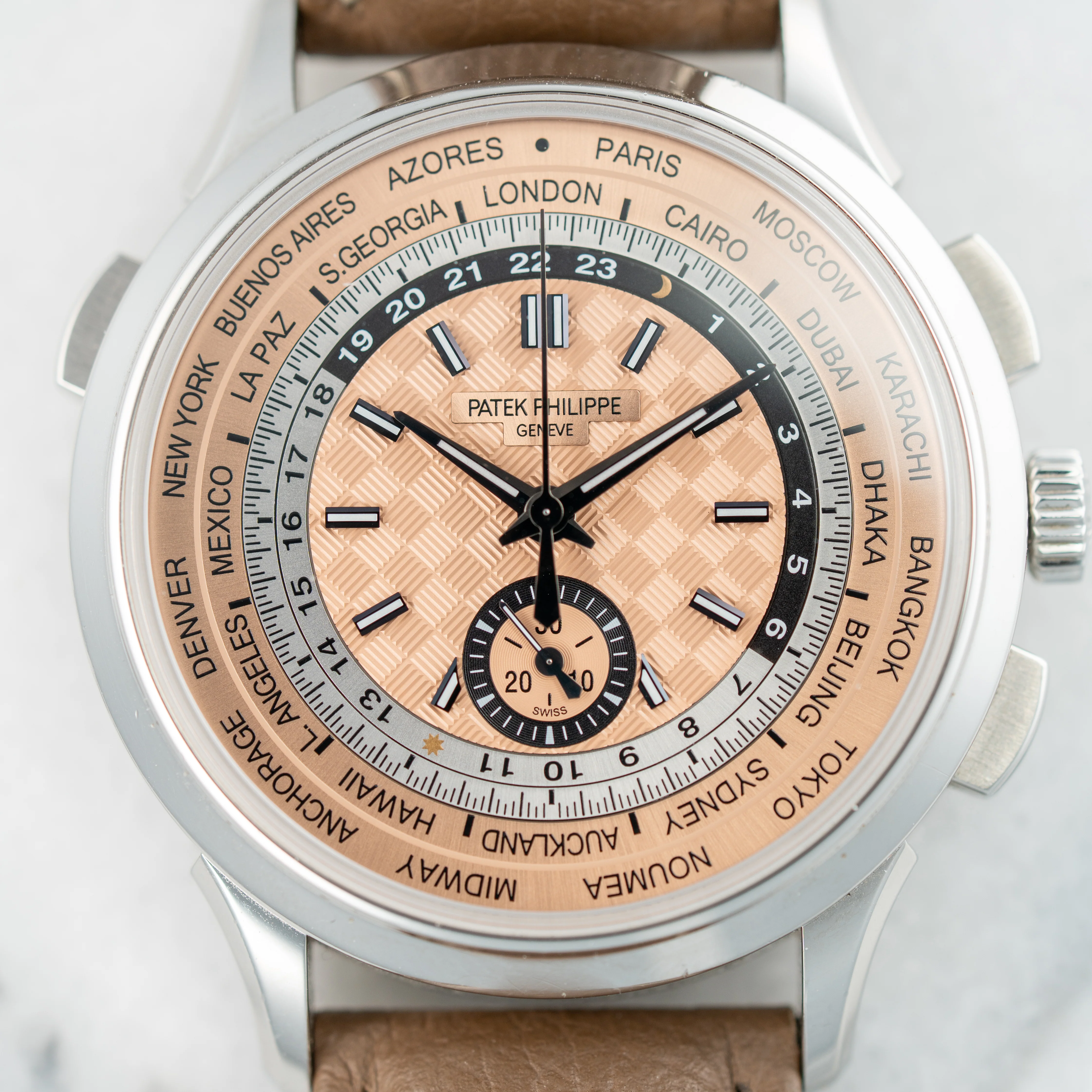 Patek Philippe World Time Flyback Chronograph Ref. 5935A-001 with Box and Papers (New Arrival) - Image 2