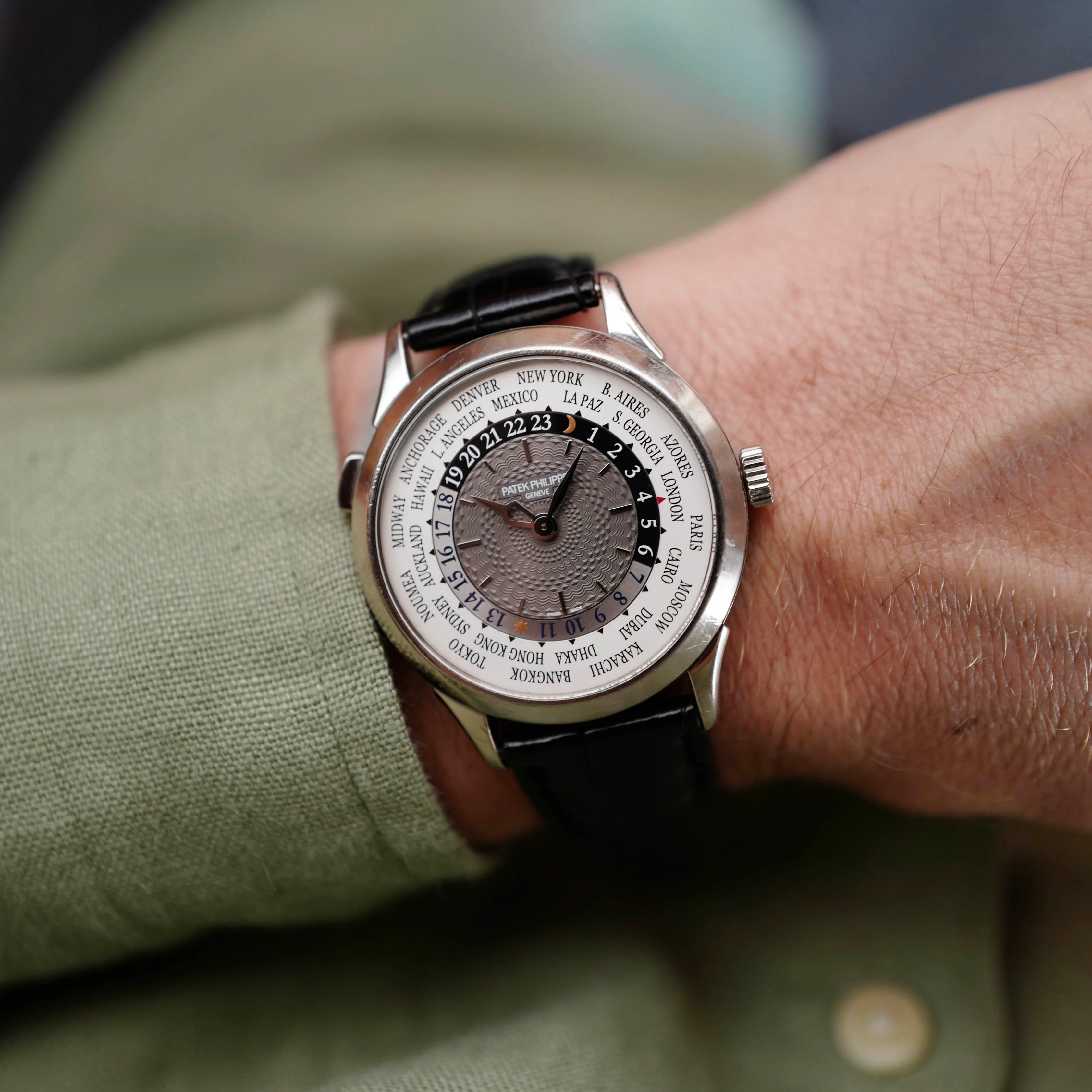 Patek Philippe World Time White Gold Watch Ref. 5230 (NEW ARRIVAL)
