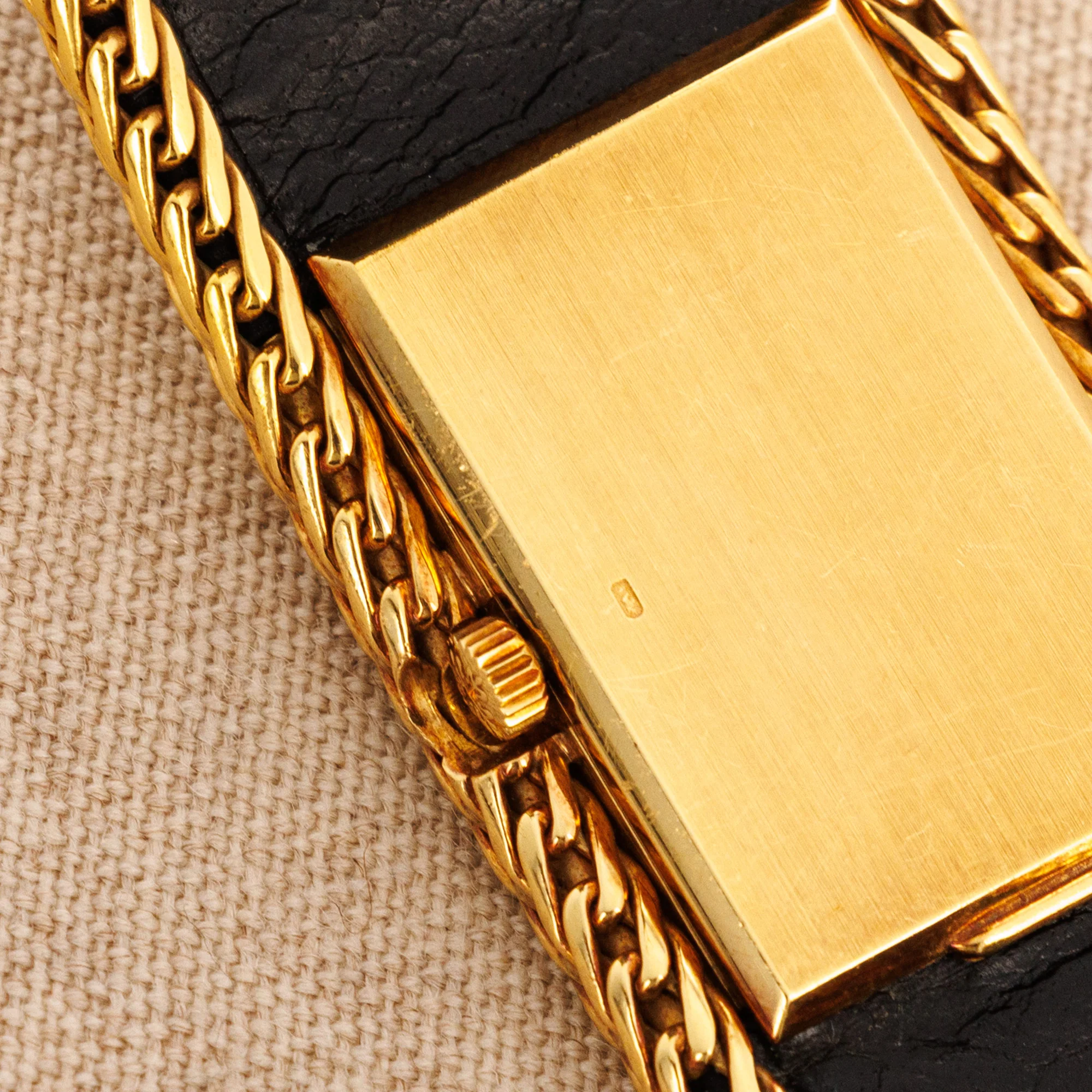 Patek Philippe Yellow Gold and Leather Bracelet Watch Ref. 4241 - Image 5
