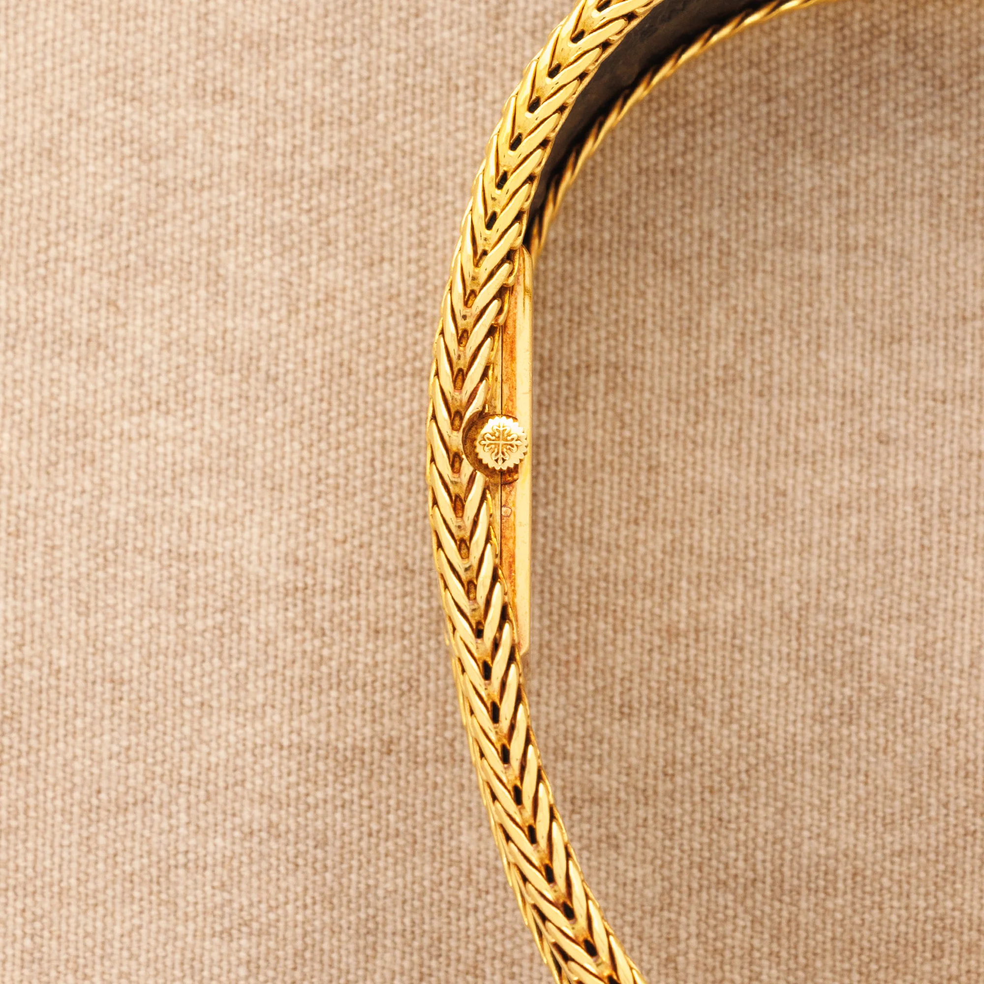 Patek Philippe Yellow Gold and Leather Bracelet Watch Ref. 4241 - Image 7