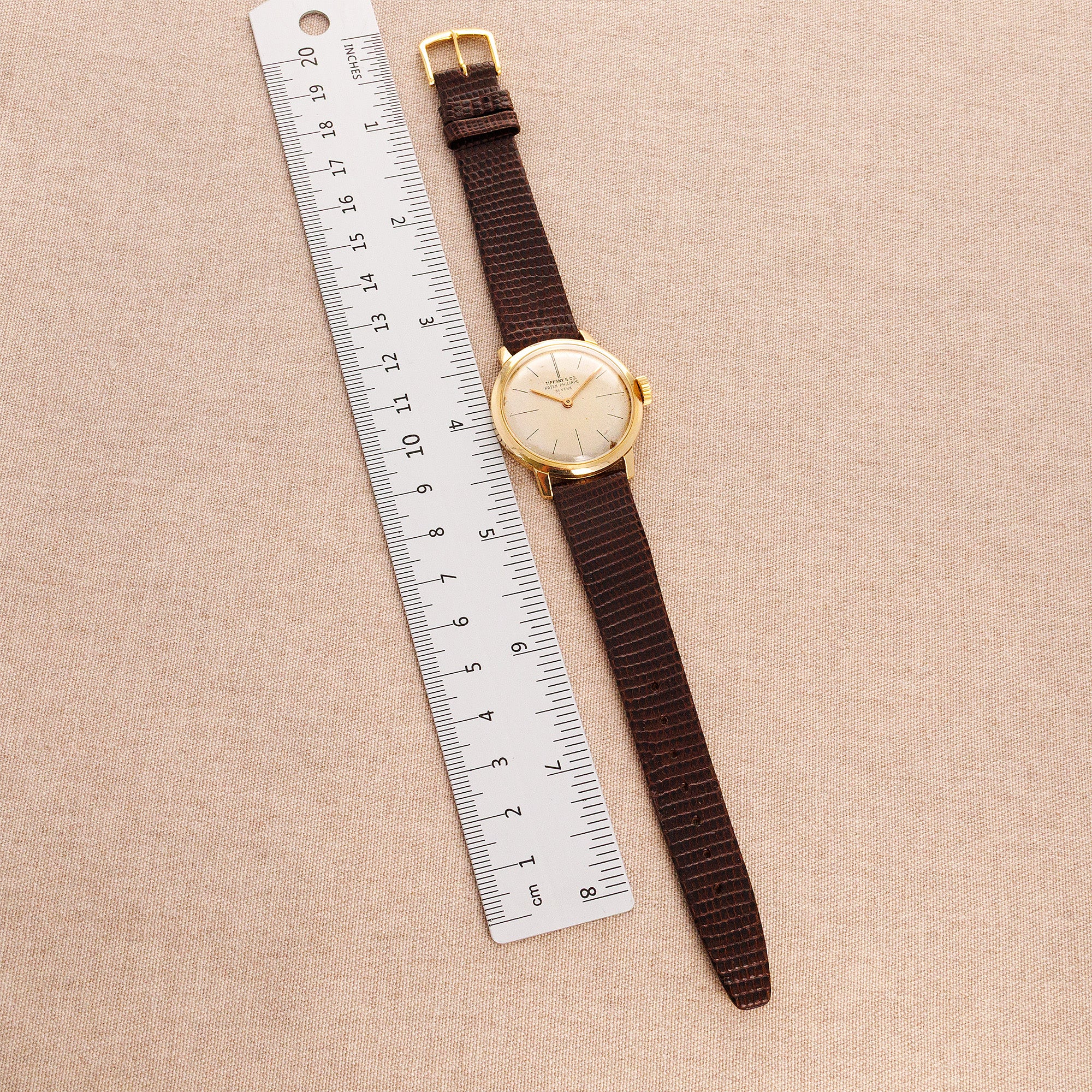 Patek Philippe Yellow Gold Calatrava Watch Ref. 2593, Retailed by Tiffany & Co. - Image 4