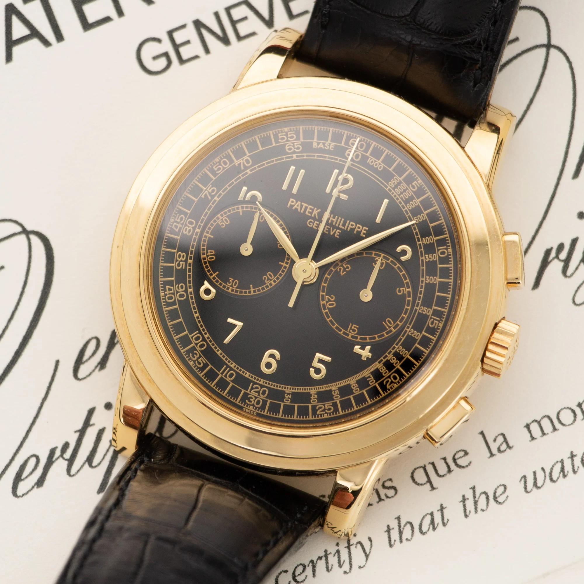 Patek Philippe Yellow Gold Chronograph Ref. 5070 - Image 2