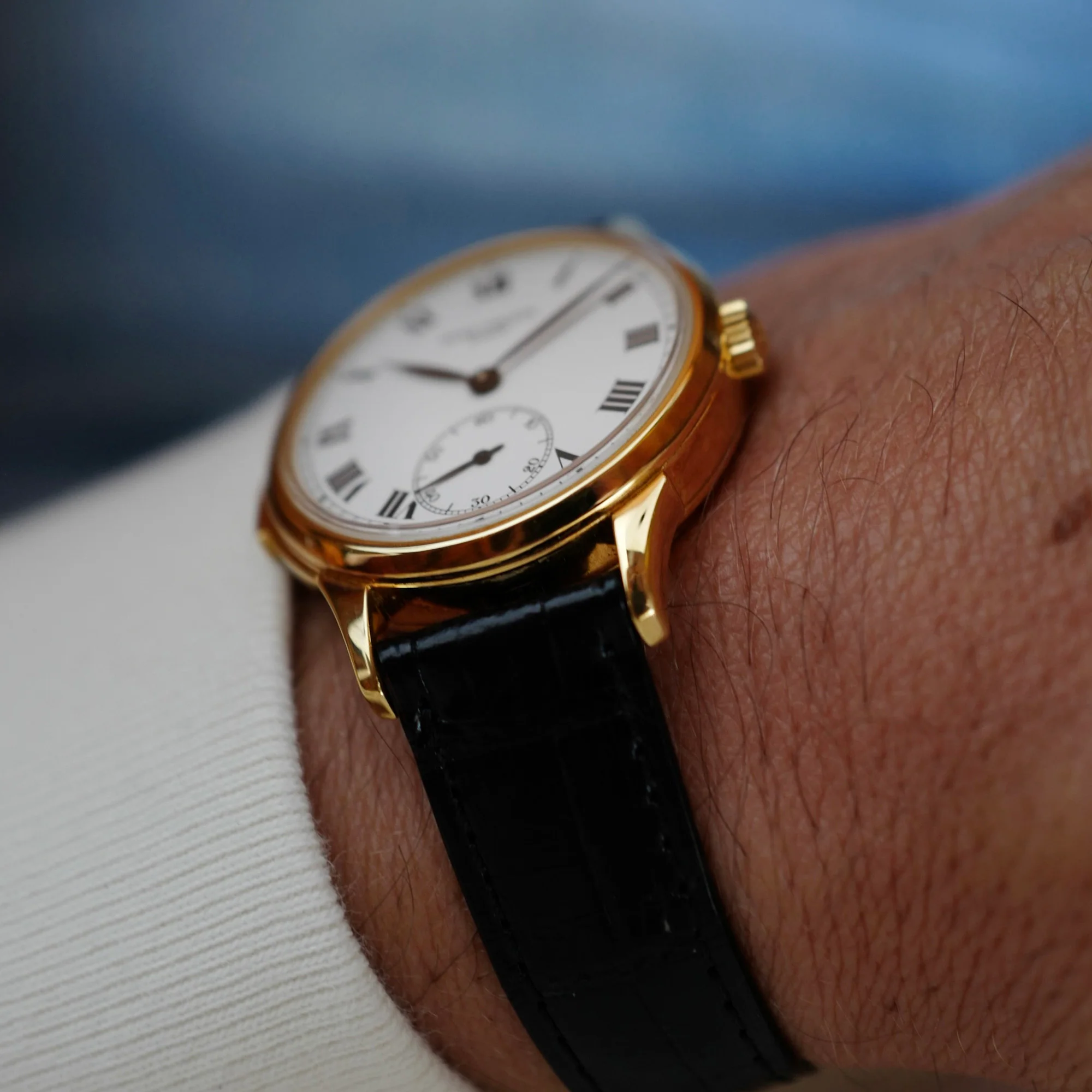 Patek Philippe Yellow Gold Minute Repeater Enamel Watch Ref. 3979 (New Arrival) - Image 4