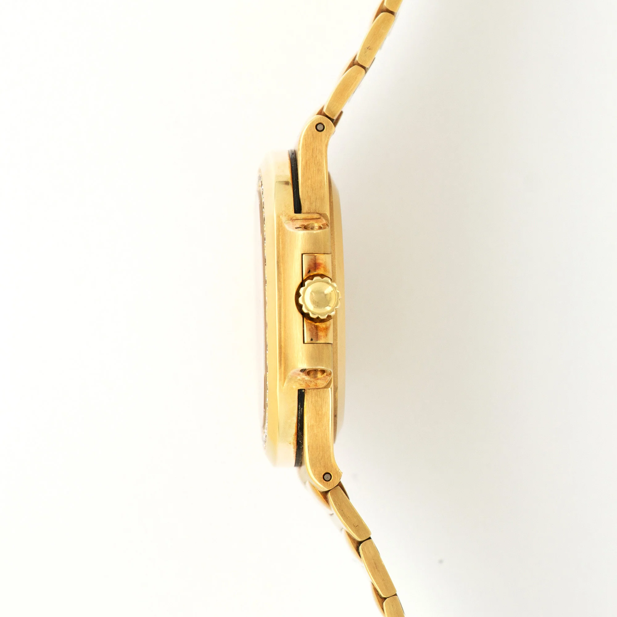 Patek Philippe Yellow Gold Nautilus Diamond & Ruby Watch Ref. 3800 - Image 3